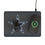 Dallas Cowboys Linen 15-Watt Wireless Charger and Mouse Pad