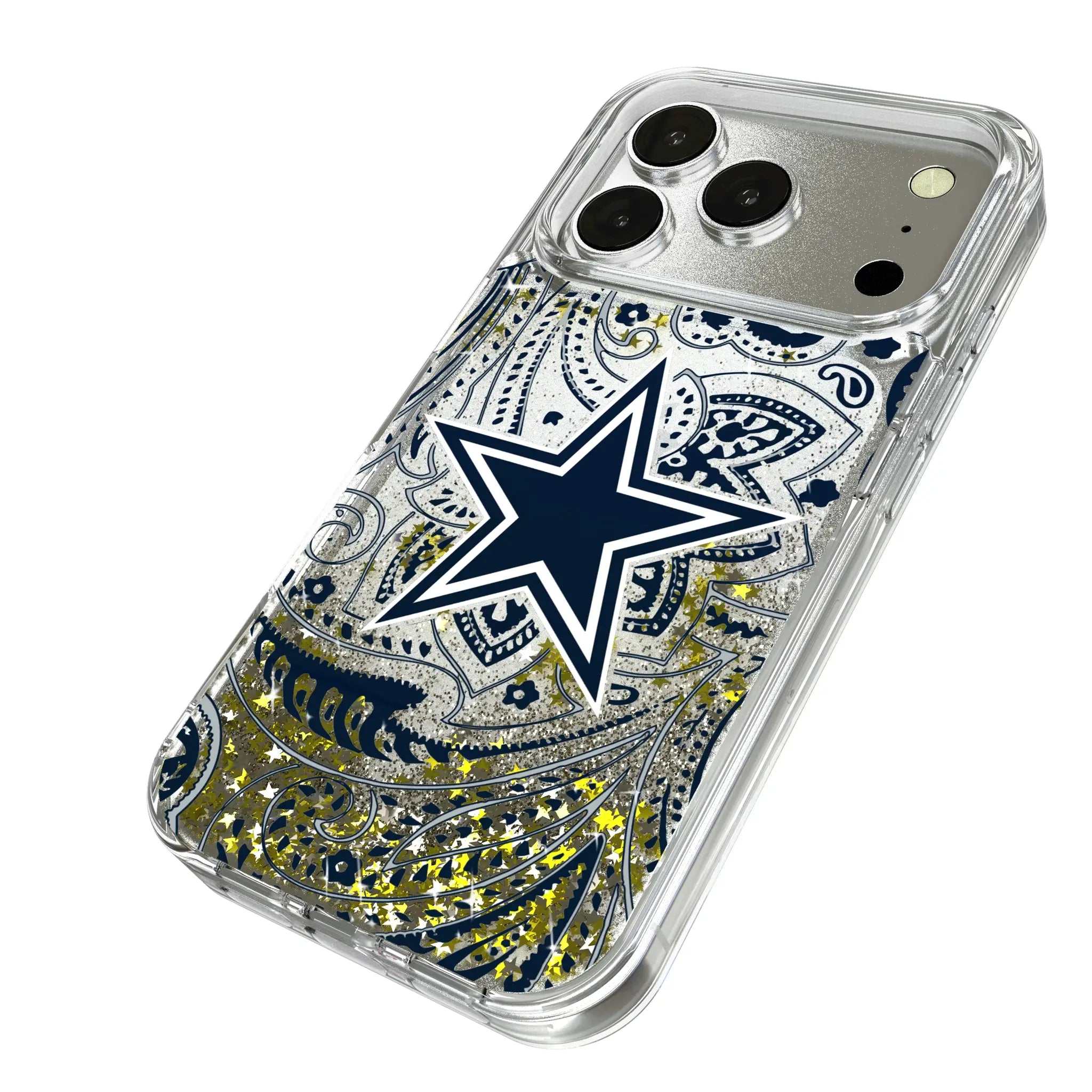 Dallas Cowboys Paisley Glitter Phone Case