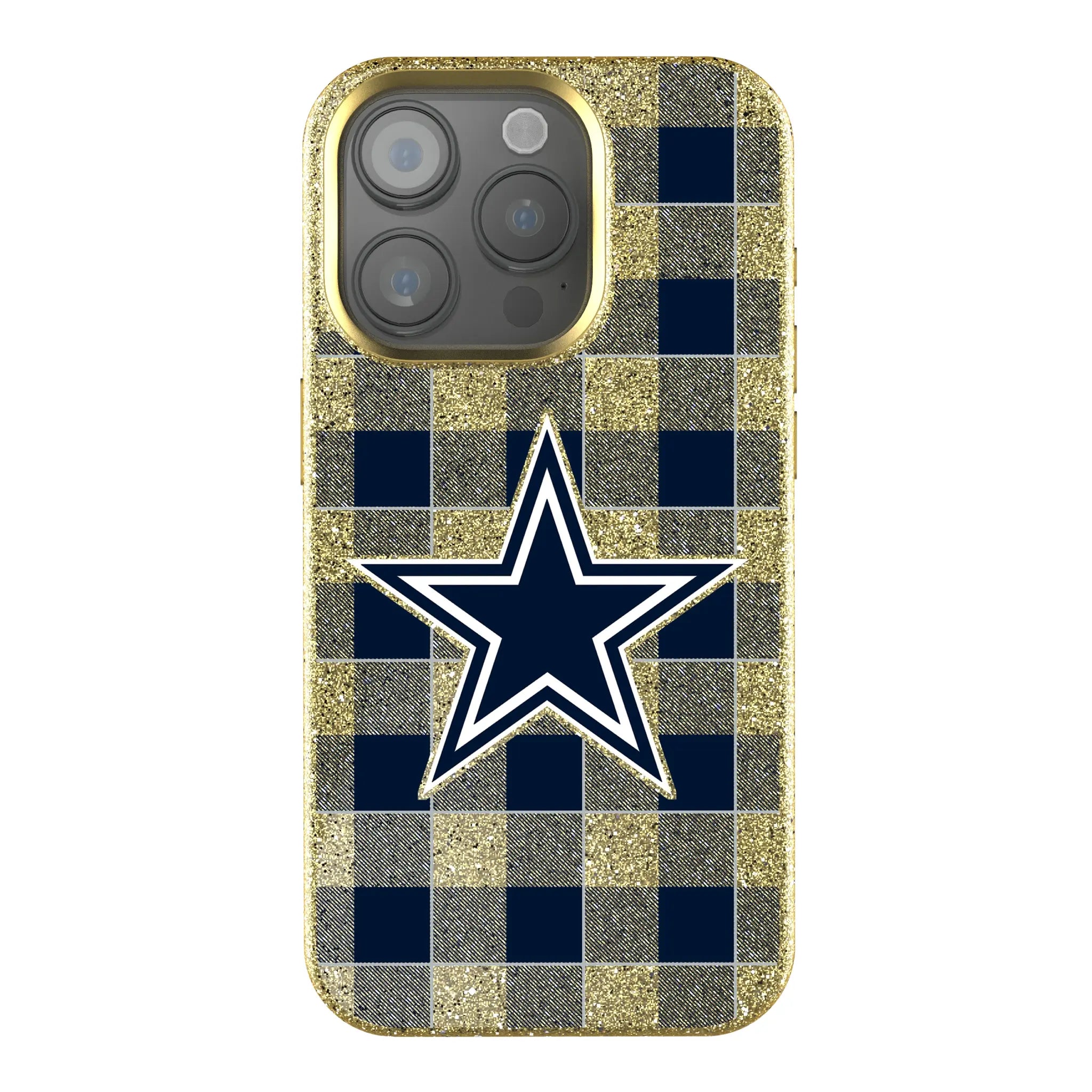 Dallas Cowboys Plaid Bling Phone Case