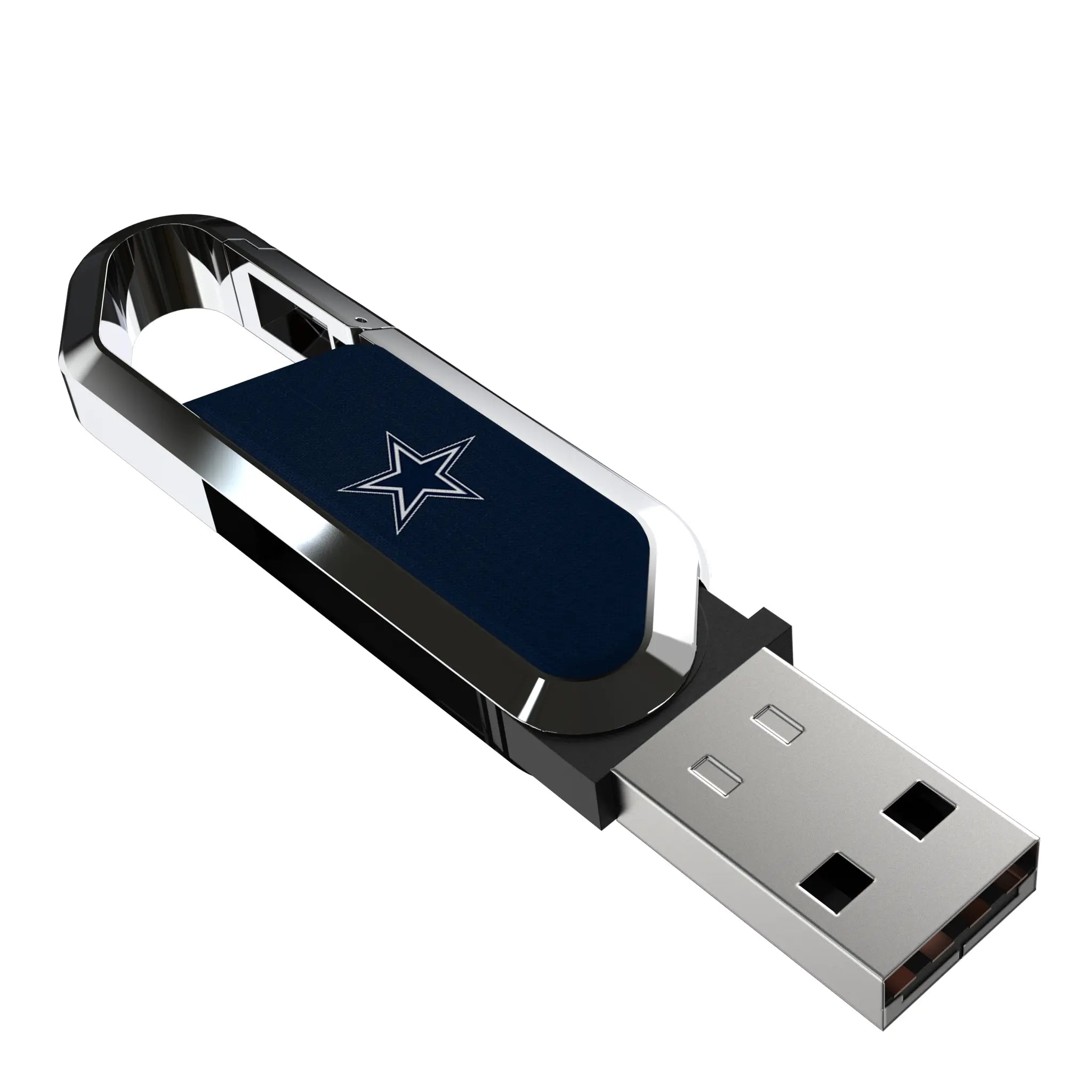 Dallas Cowboys Solid USB 32GB Clip Style Flash Drive