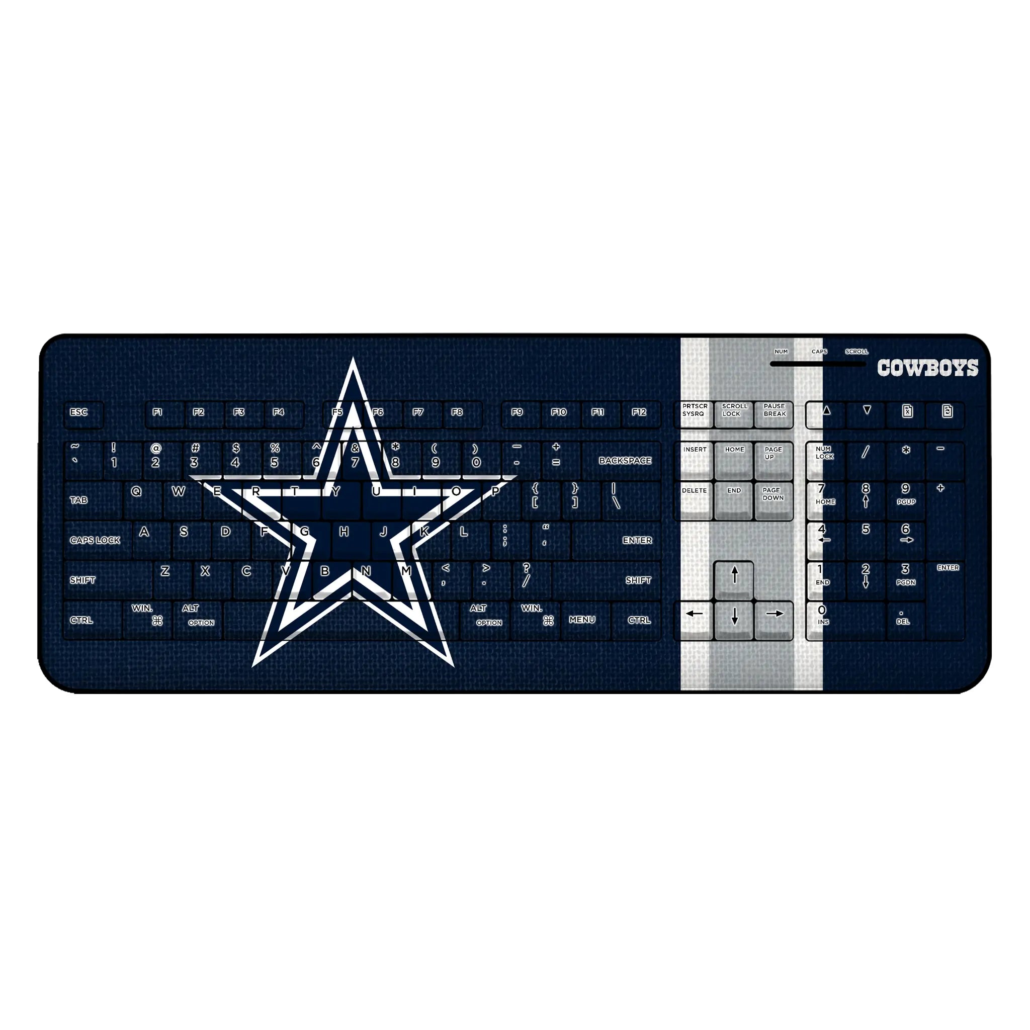 Dallas Cowboys Stripe Wireless USB Keyboard