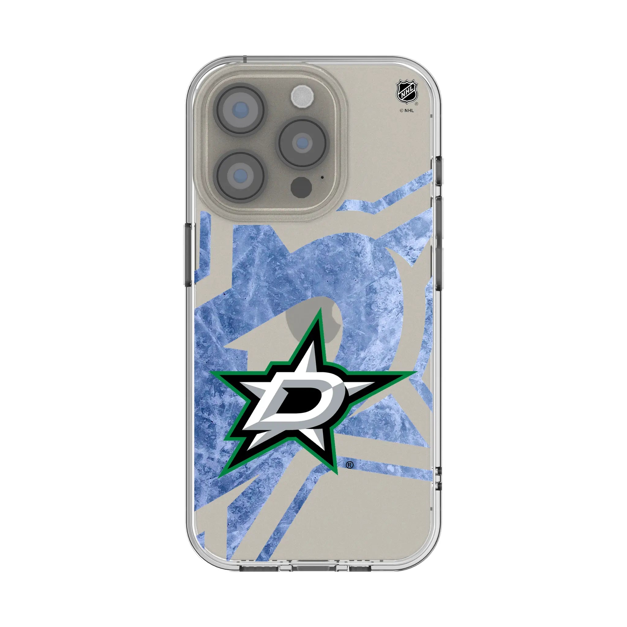 Dallas Stars Ice Tilt Clear Phone Case for Apple iPhone