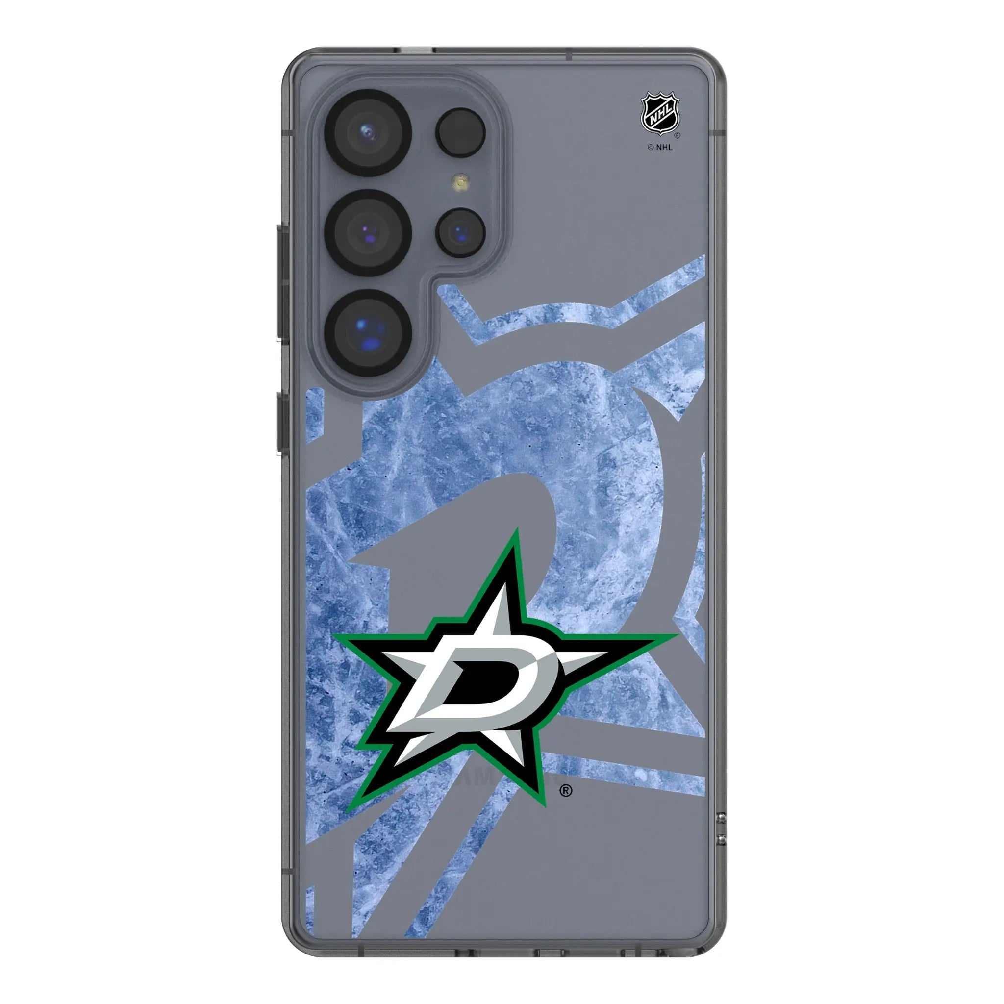 Dallas Stars Ice Tilt Clear Phone Case for Samsung Galaxy