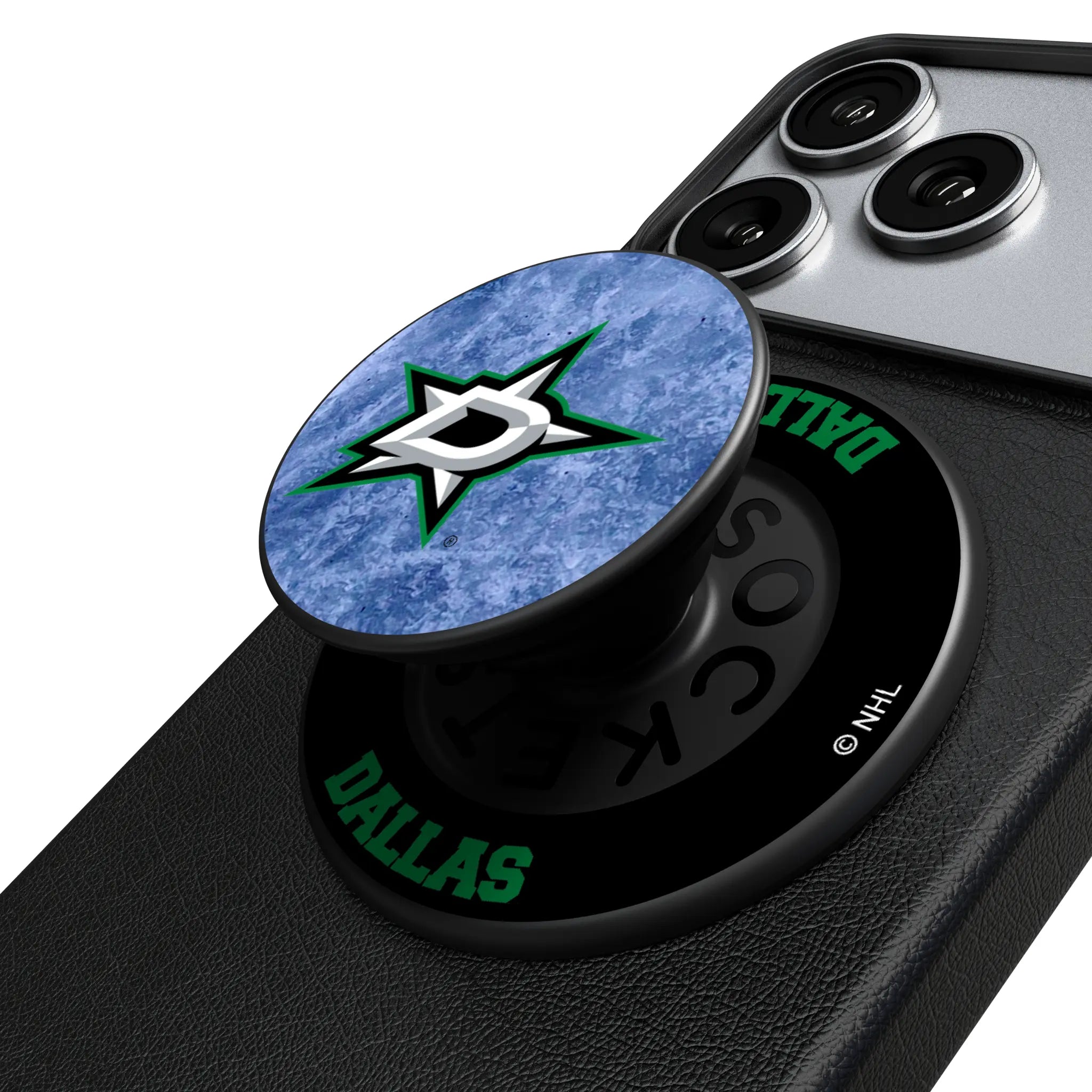 Dallas Stars Ice Wordmark PopSockets Magnetic Phone Grip and Stand