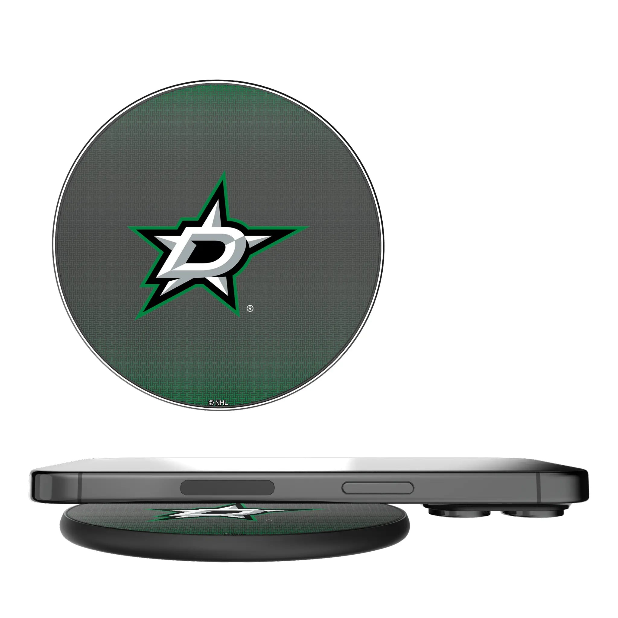 Dallas Stars Linen 15-Watt Wireless Charger