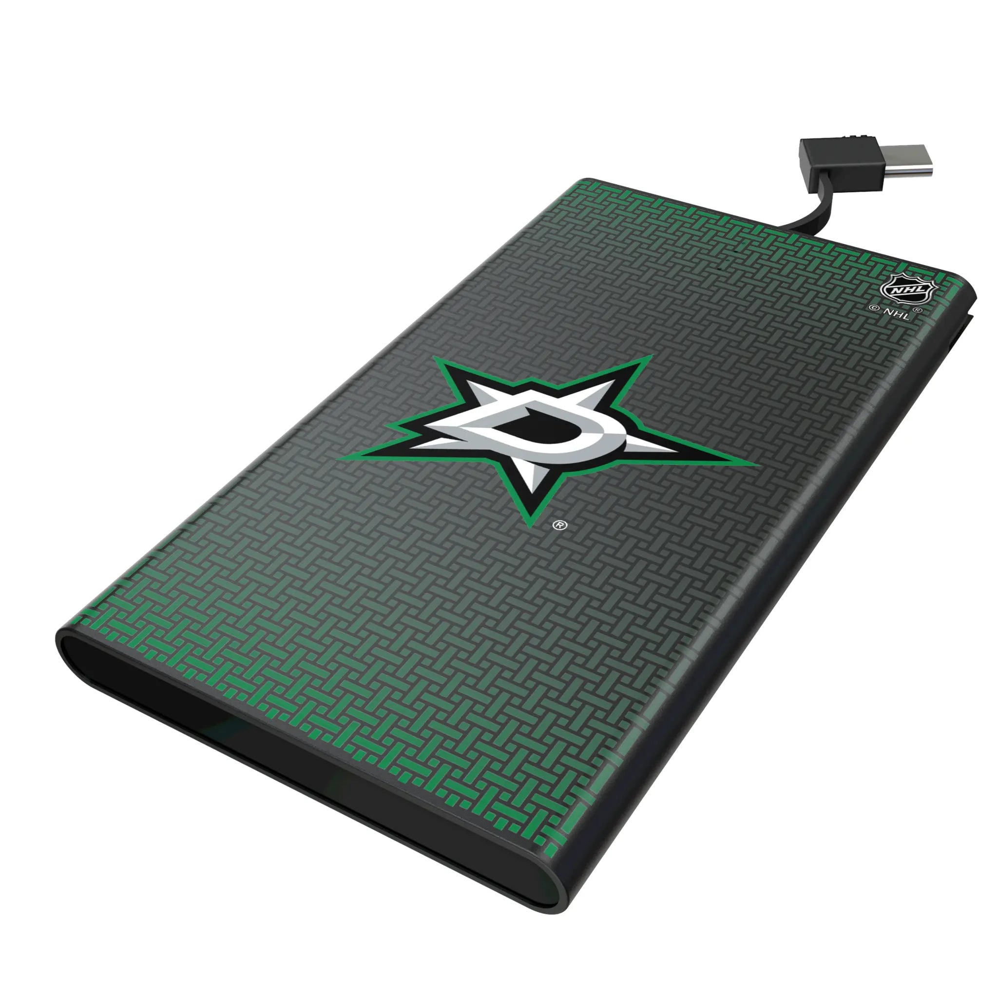 Dallas Stars Linen 5000mAh Flat Powerbank