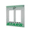 Dallas Stars Linen Hidden-Screw Light Switch Plate