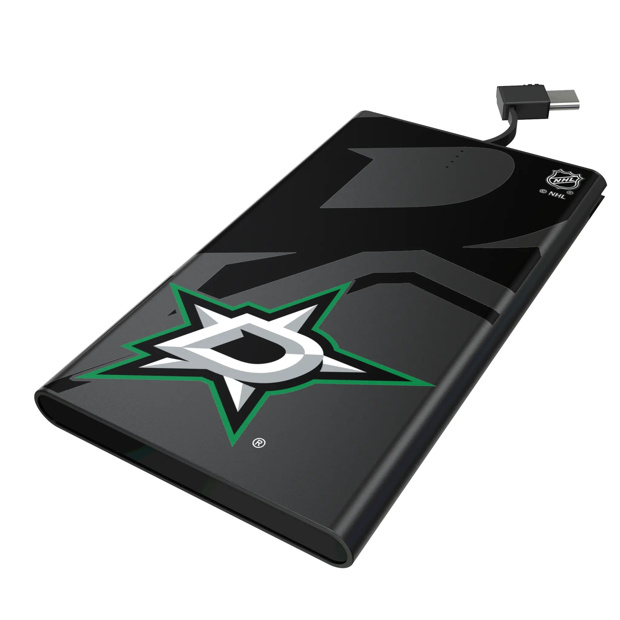 Dallas Stars Monocolor Tilt 5000mAh Flat Powerbank