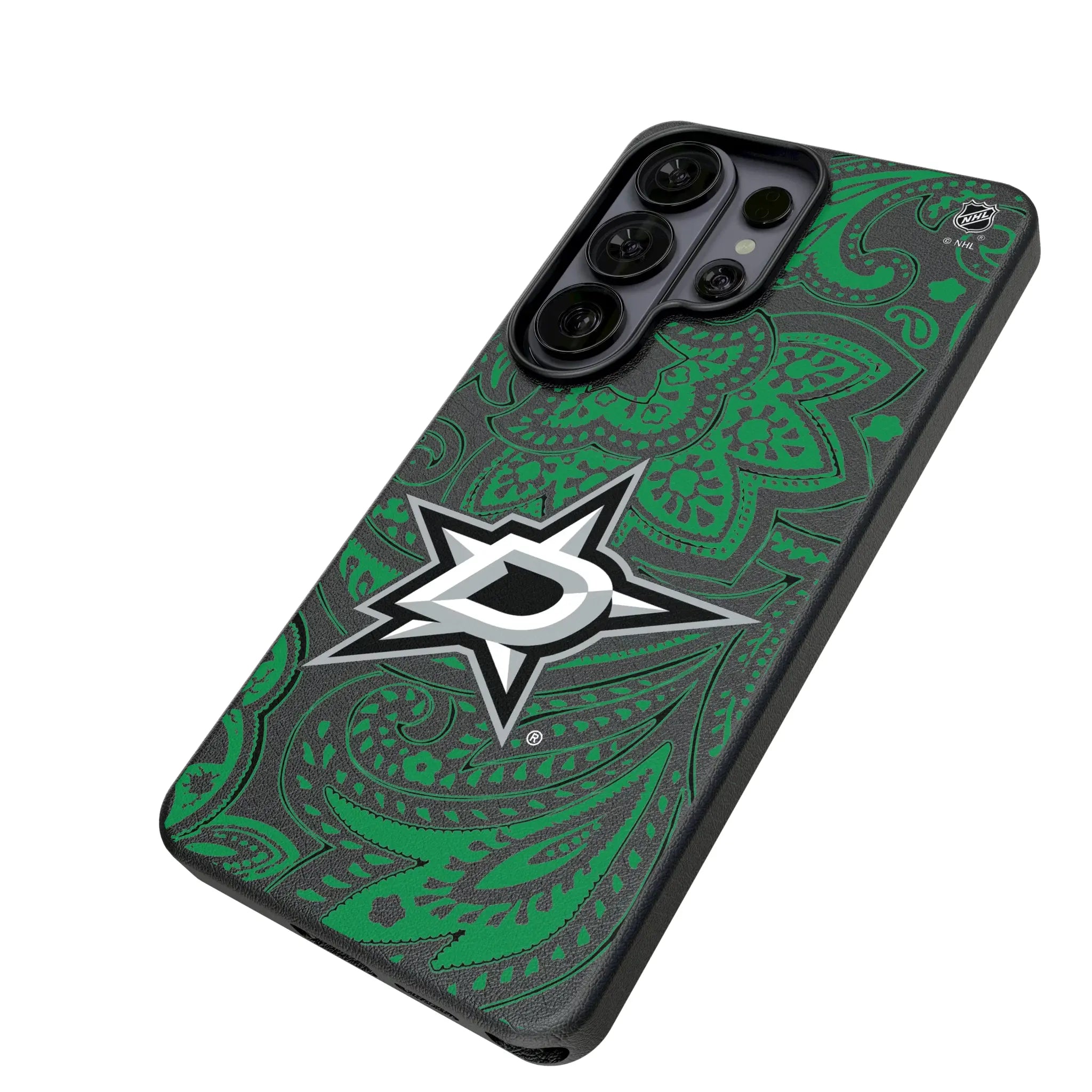 Dallas Stars Paisley MagSafe Compatible Phone Case for Samsung Galaxy