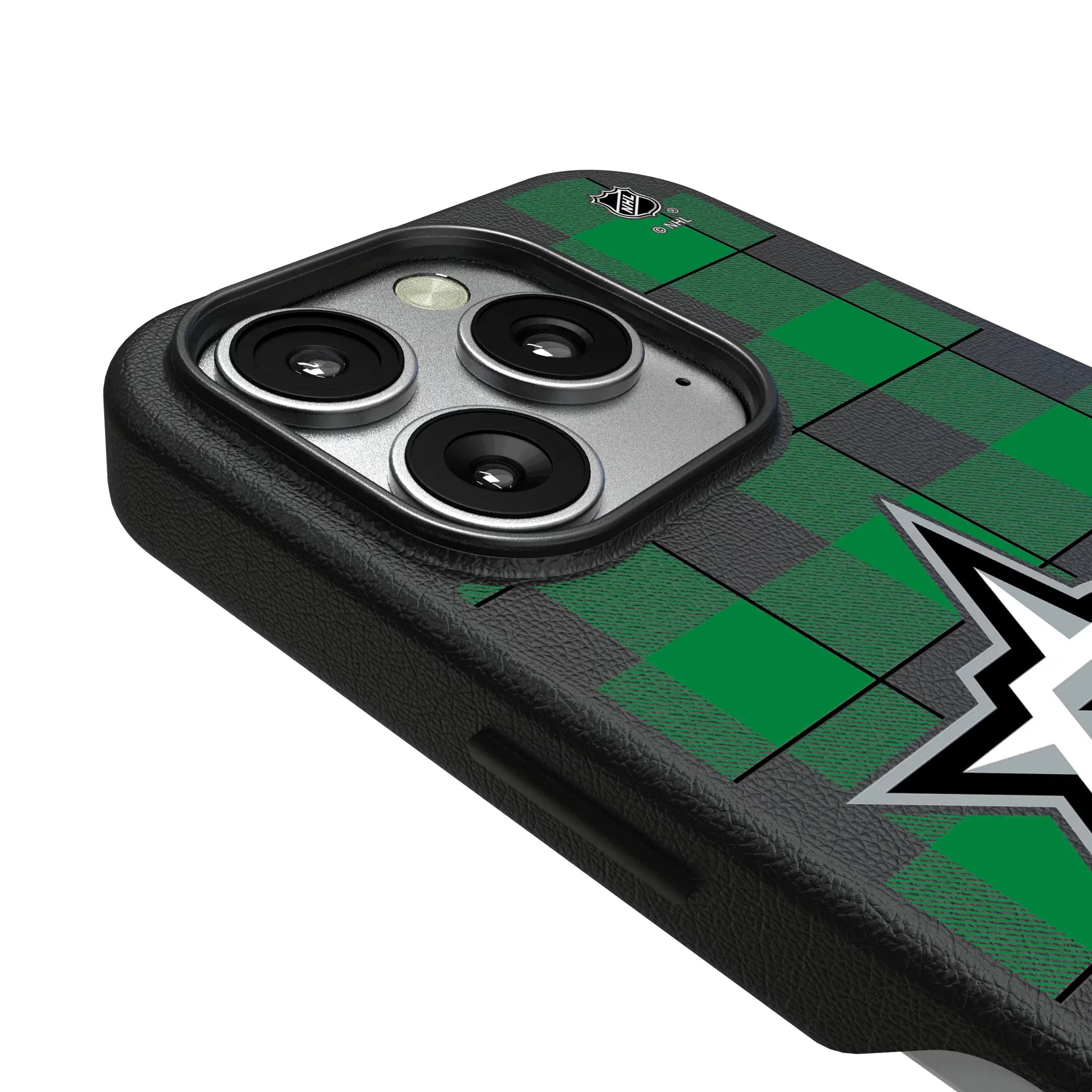 Dallas Stars Plaid MagSafe Compatible Phone Case for Apple iPhone
