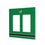 Dallas Stars Stripe Hidden-Screw Light Switch Plate
