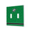 Dallas Stars Stripe Hidden-Screw Light Switch Plate
