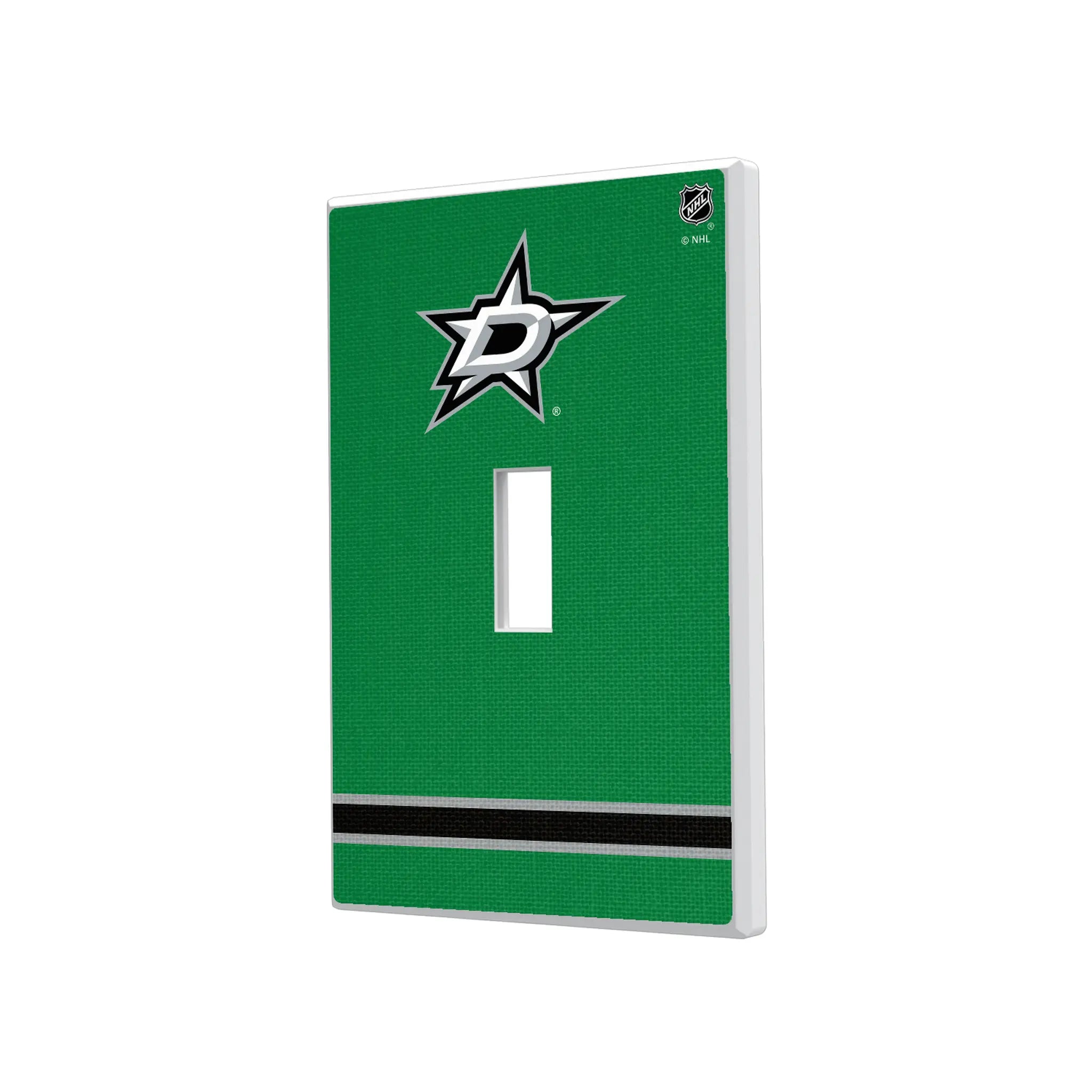 Dallas Stars Stripe Hidden-Screw Light Switch Plate