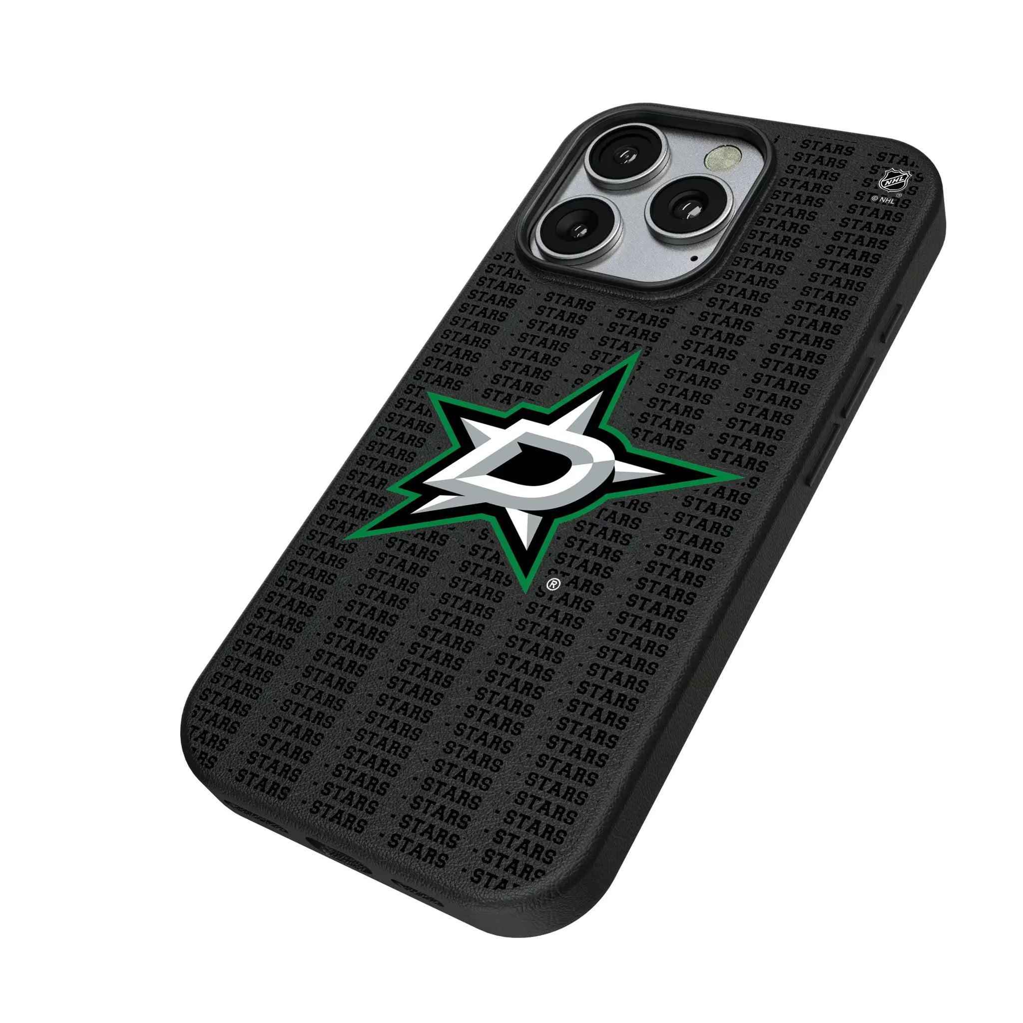 Dallas Stars Text Backdrop MagSafe Compatible Phone Case for Apple iPhone