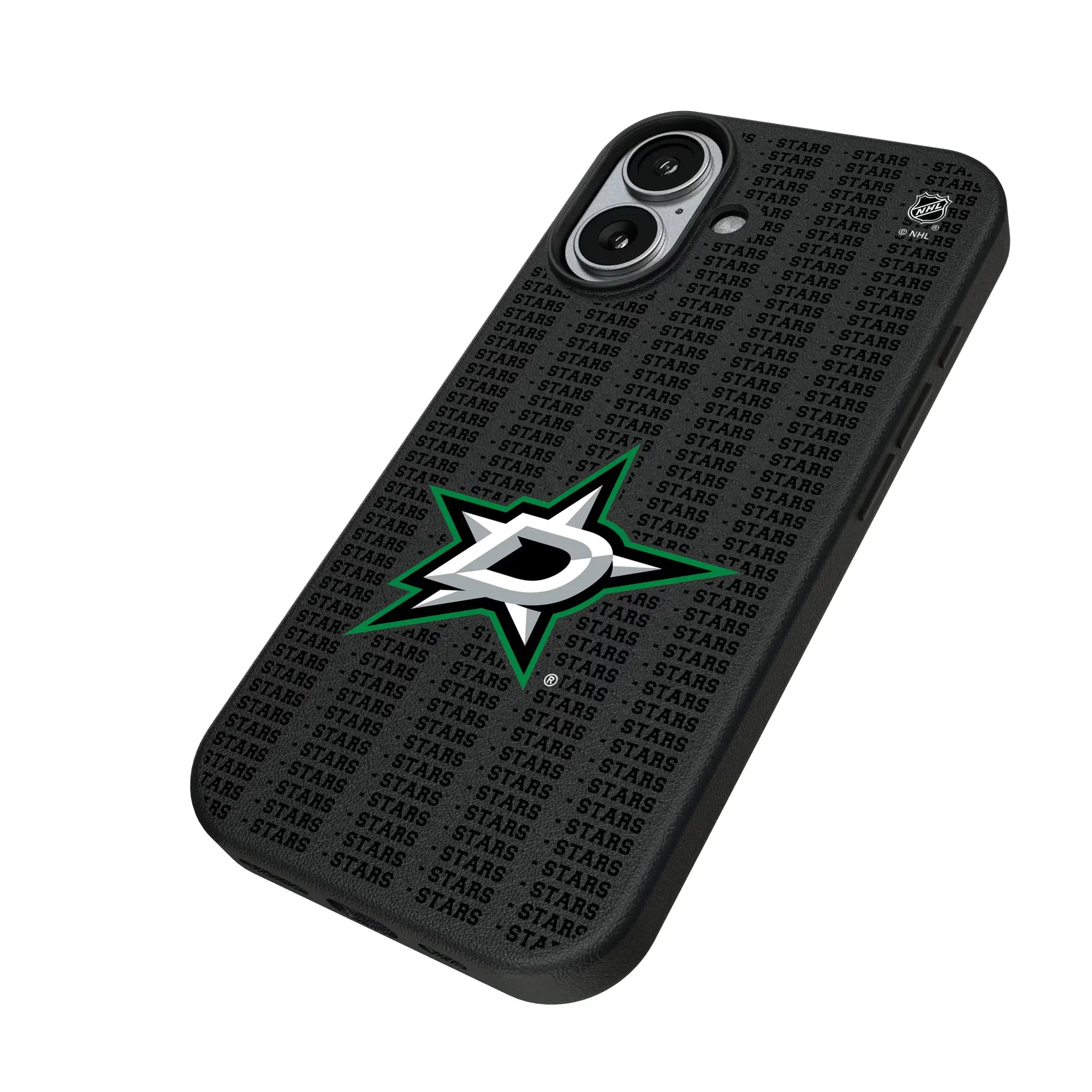 Dallas Stars Text Backdrop MagSafe Compatible Phone Case for Apple iPhone