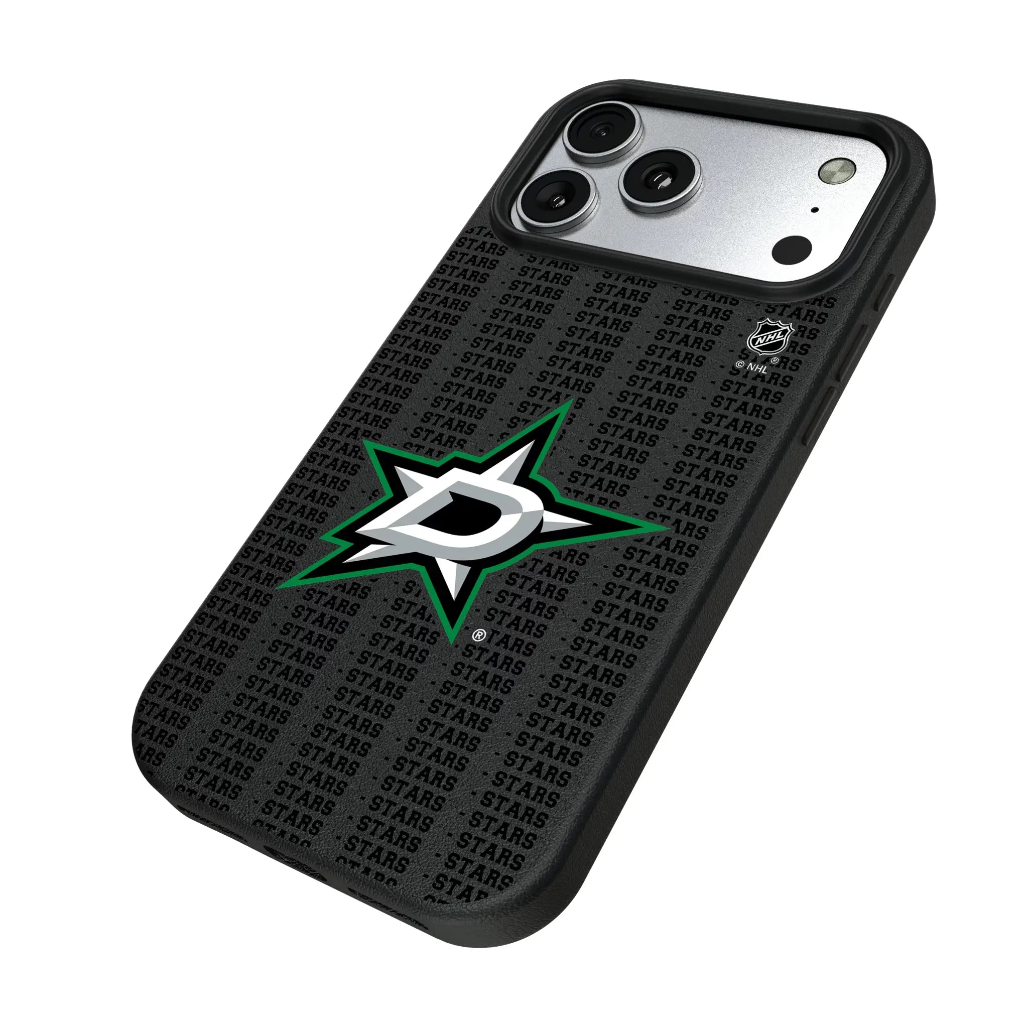 Dallas Stars Text Backdrop MagSafe Compatible Phone Case for Apple iPhone