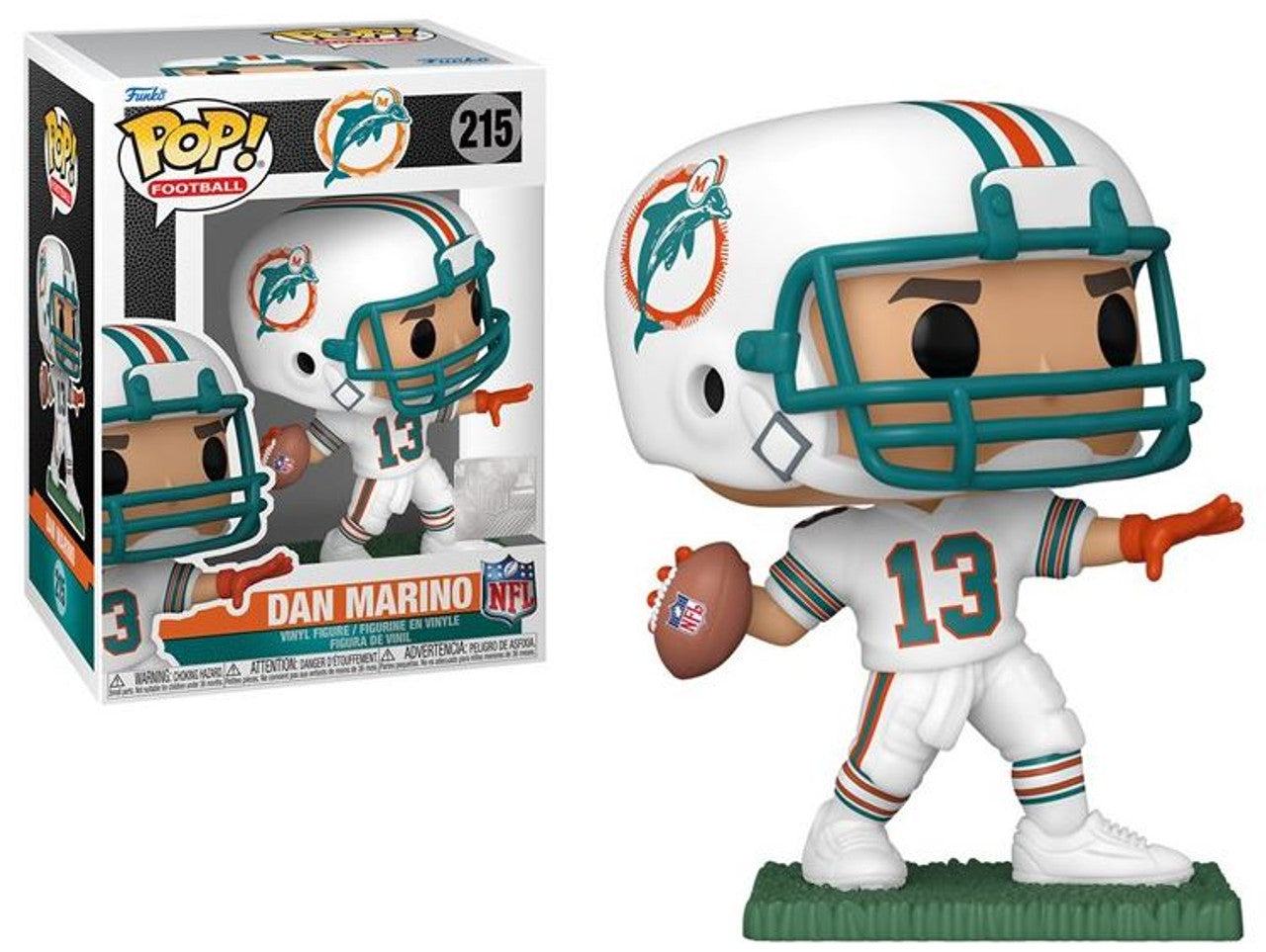 Dan Marino (Miami Dolphins) (White Jersey) NFL Funko Pop! Legends - Sports Collectibles, Sports Memorabilia, Sports Fan Shop, Sports Gifts