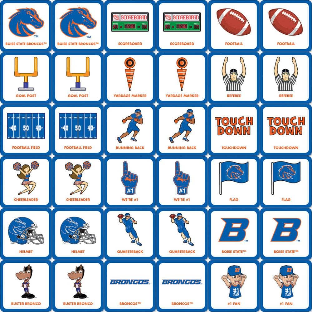Boise State Broncos Memory Matching Game - Sports Gifts, Sports Memorabilia, Sports Collectibles, Fan Shop