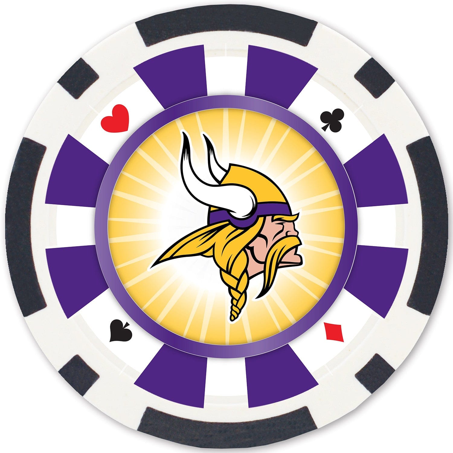 Minnesota Vikings 100-Piece Poker Chip Set