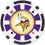 Minnesota Vikings 100-Piece Poker Chip Set