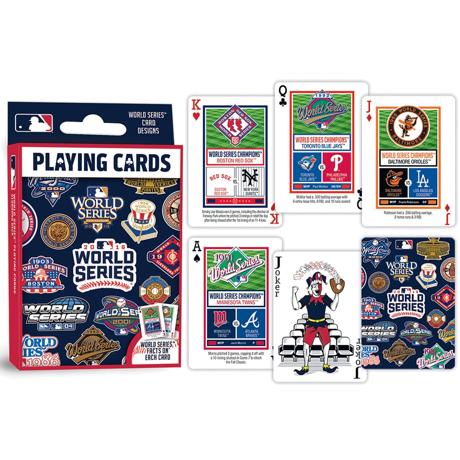 MLB World Series Playing Cards - 54 Card Deck - Sports Gifts, Sports Memorabilia, Sports Collectibles, Fan Shop