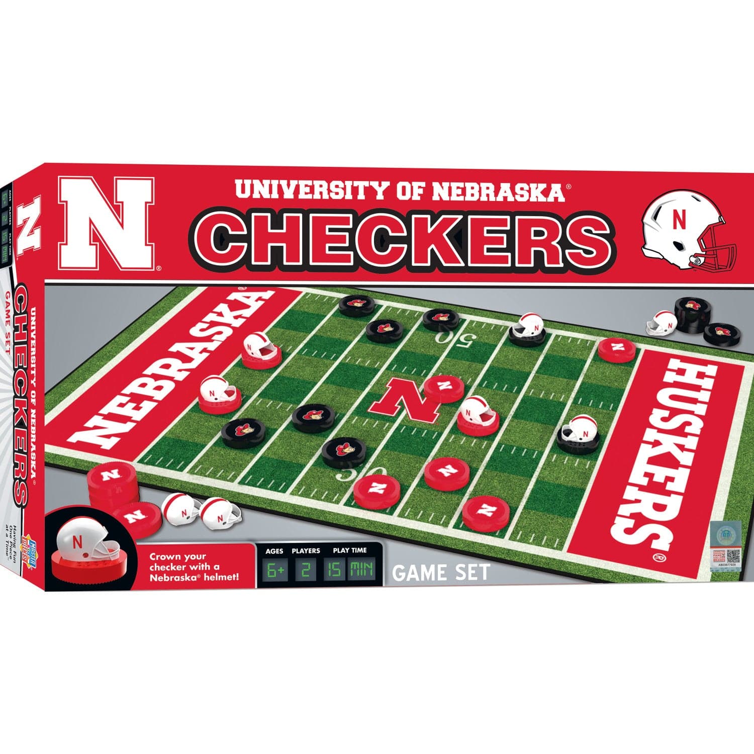 Nebraska Cornhuskers Checkers Game - Sports Gifts, Sports Memorabilia, Sports Collectibles, Fan Shop