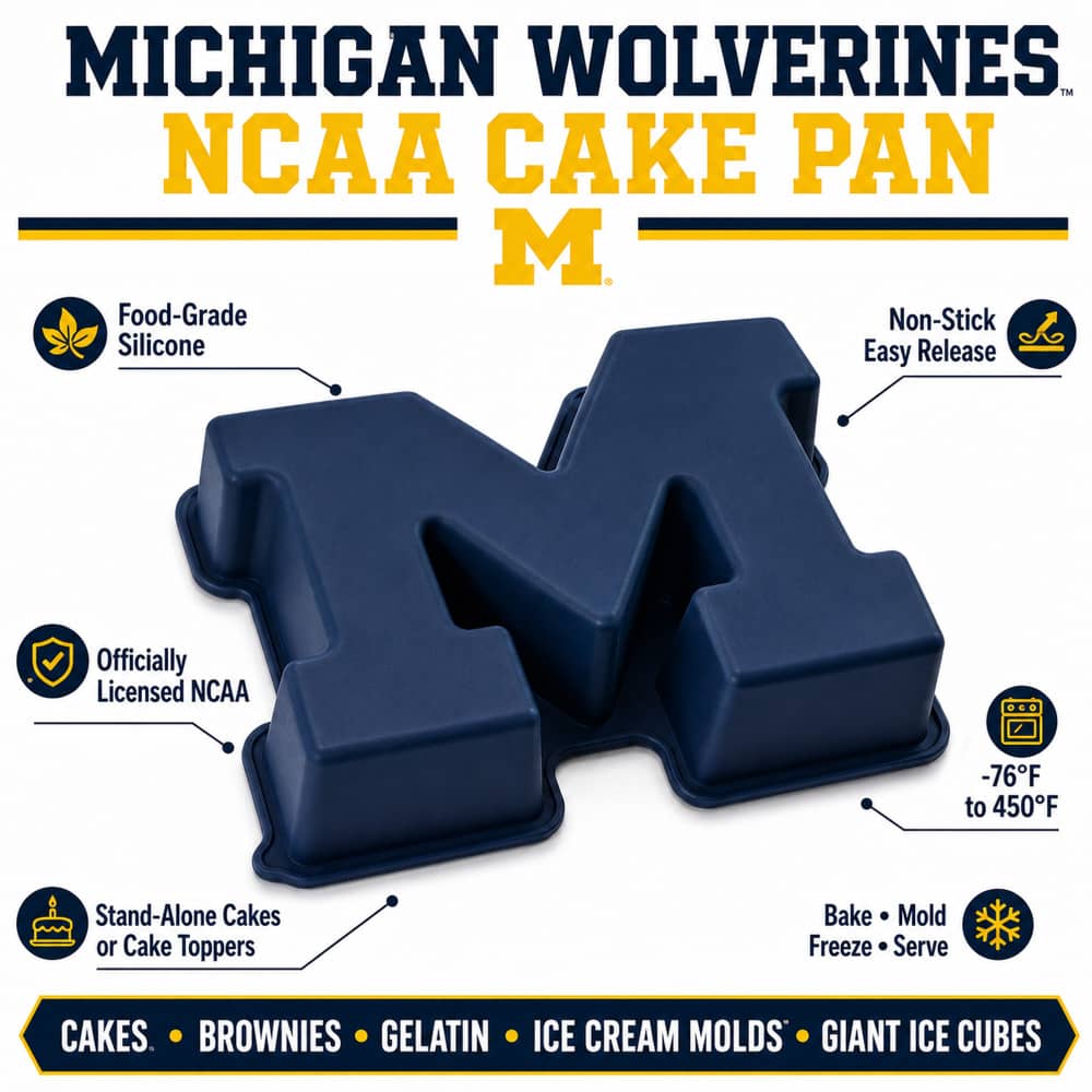 Michigan Wolverines NCAA Cake Pan - Celebrate Your Team!