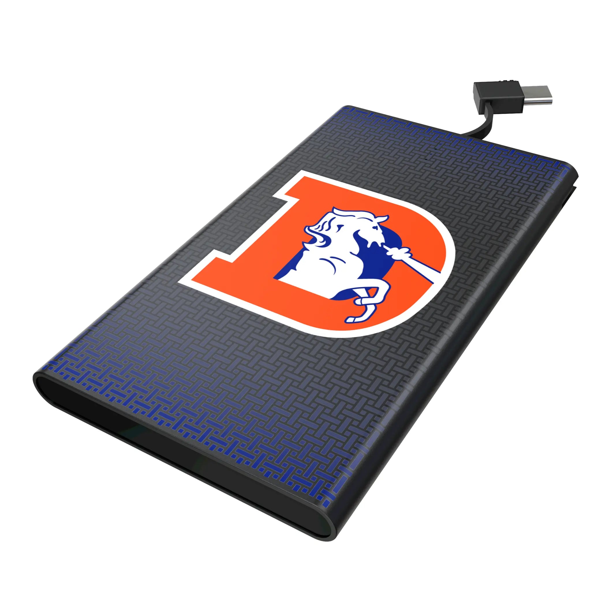 Denver Broncos 1993-1996 Historic Collection Linen 5000mAh Flat Powerbank