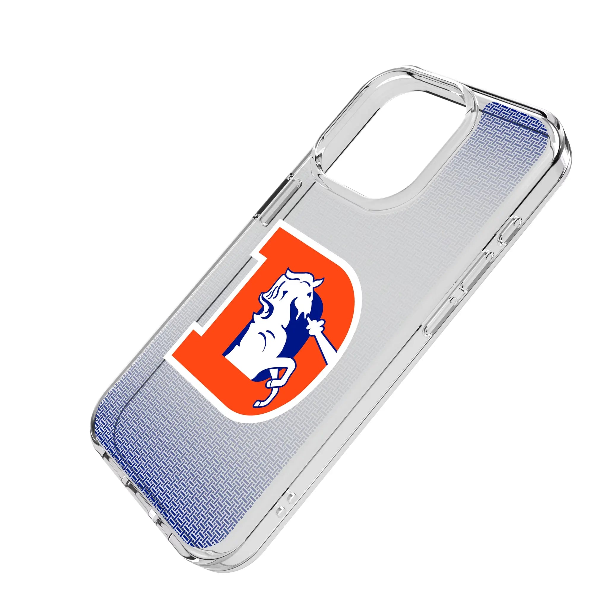 Denver Broncos 1993-1996 Historic Collection Linen Clear Phone Case for Apple iPhone