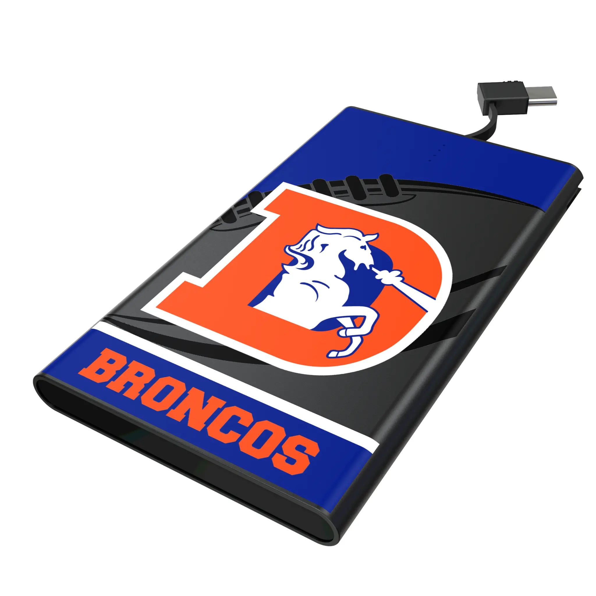 Denver Broncos 1993-1996 Historic Collection Passtime 5000mAh Flat Powerbank