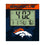Denver Broncos Color Block Wall Clock