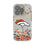 Denver Broncos Confetti Clear Phone Case for Apple iPhone