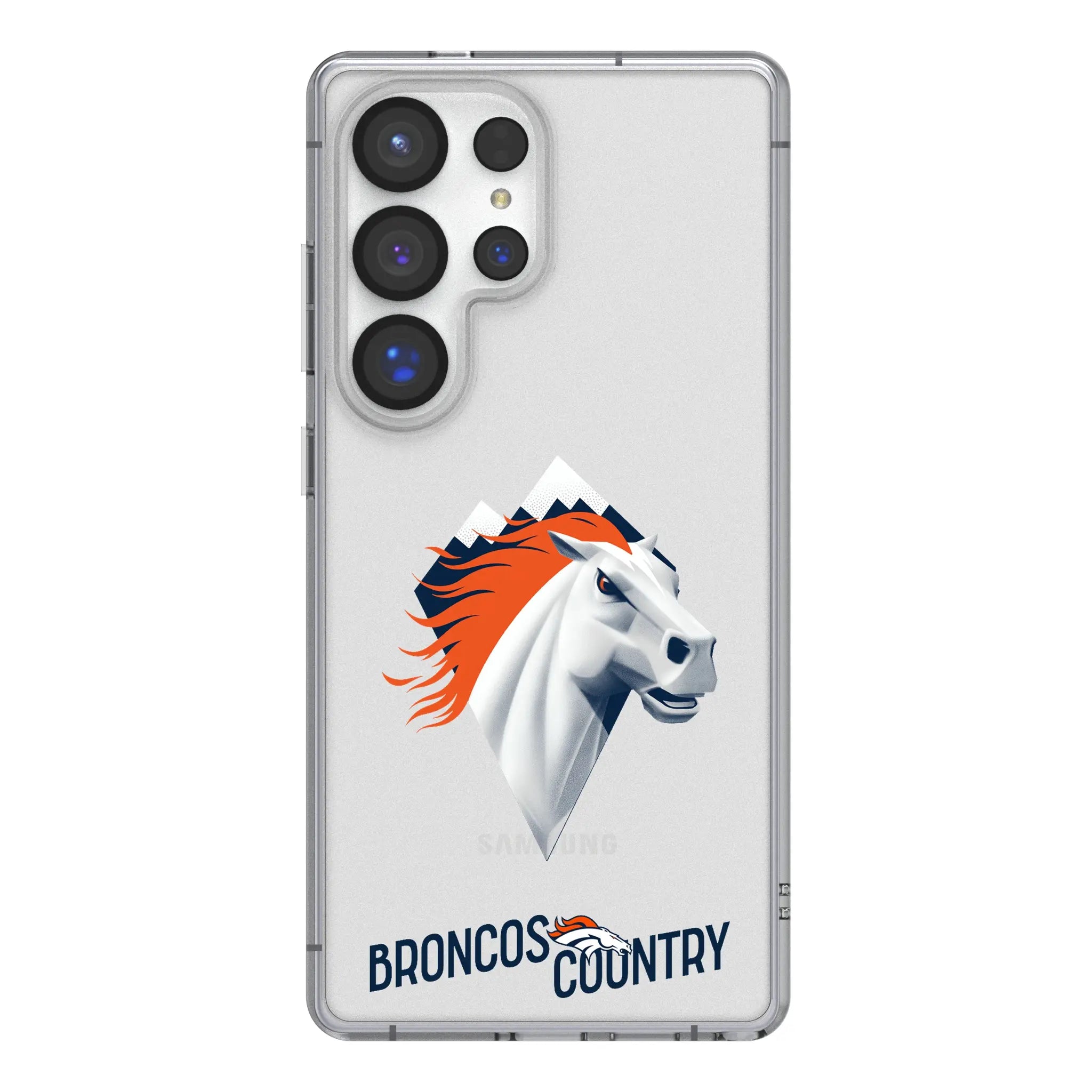 Denver Broncos 2024 Edition Clear Phone Case for Samsung Galaxy