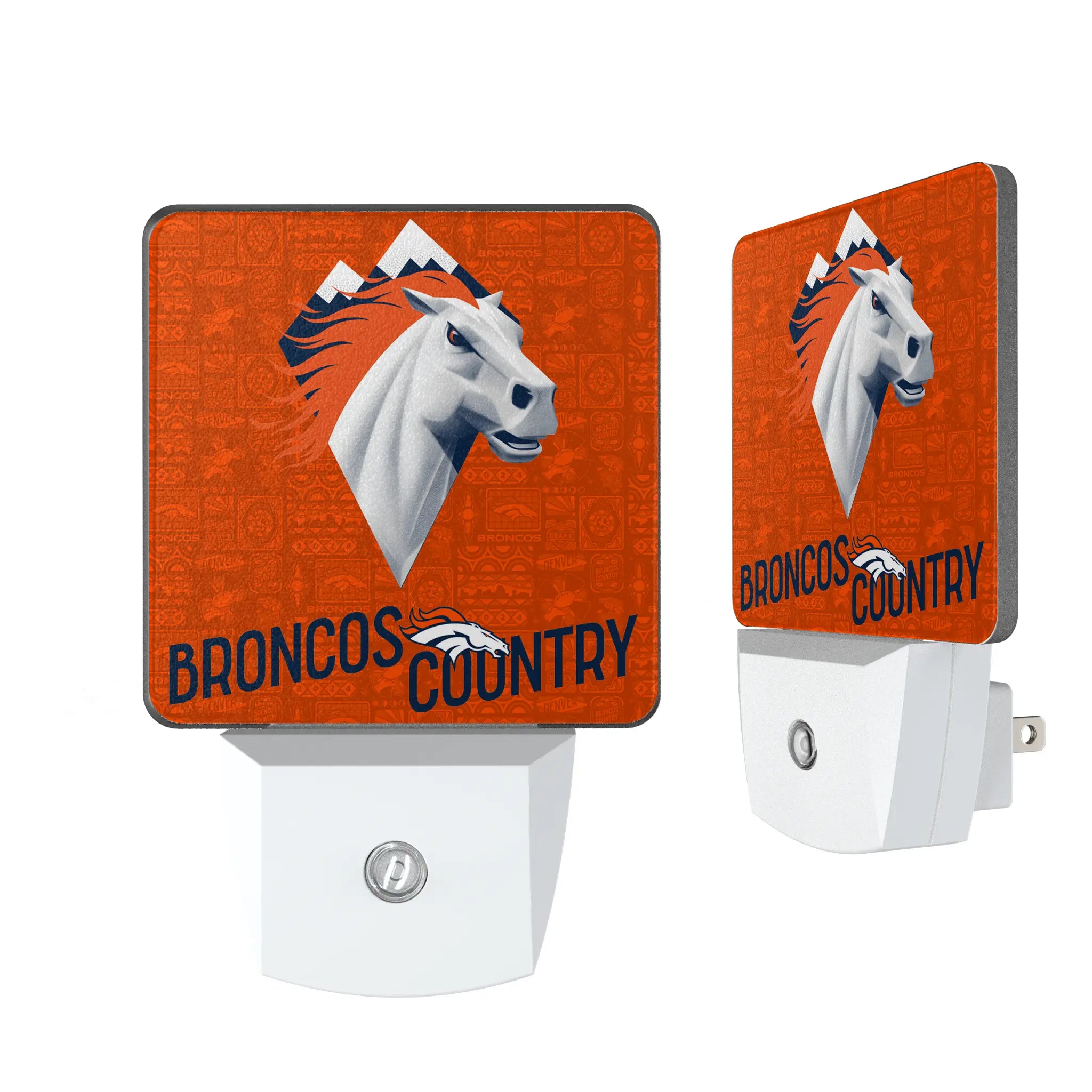 Denver Broncos 2024 Illustrated Limited Edition Night Light 2-Pack