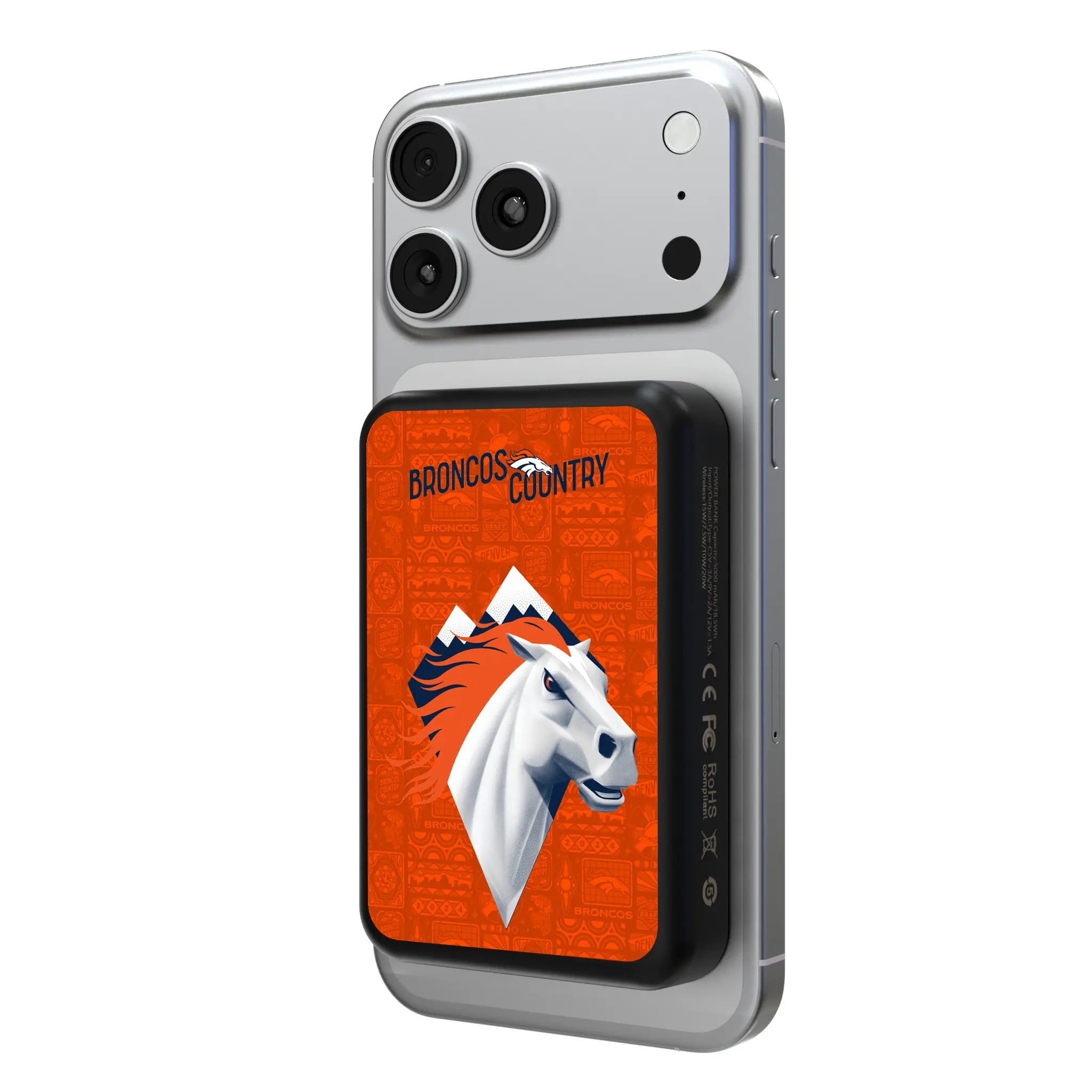 Denver Broncos 2024 Illustrated Limited Edition Wireless Mag Power Bank