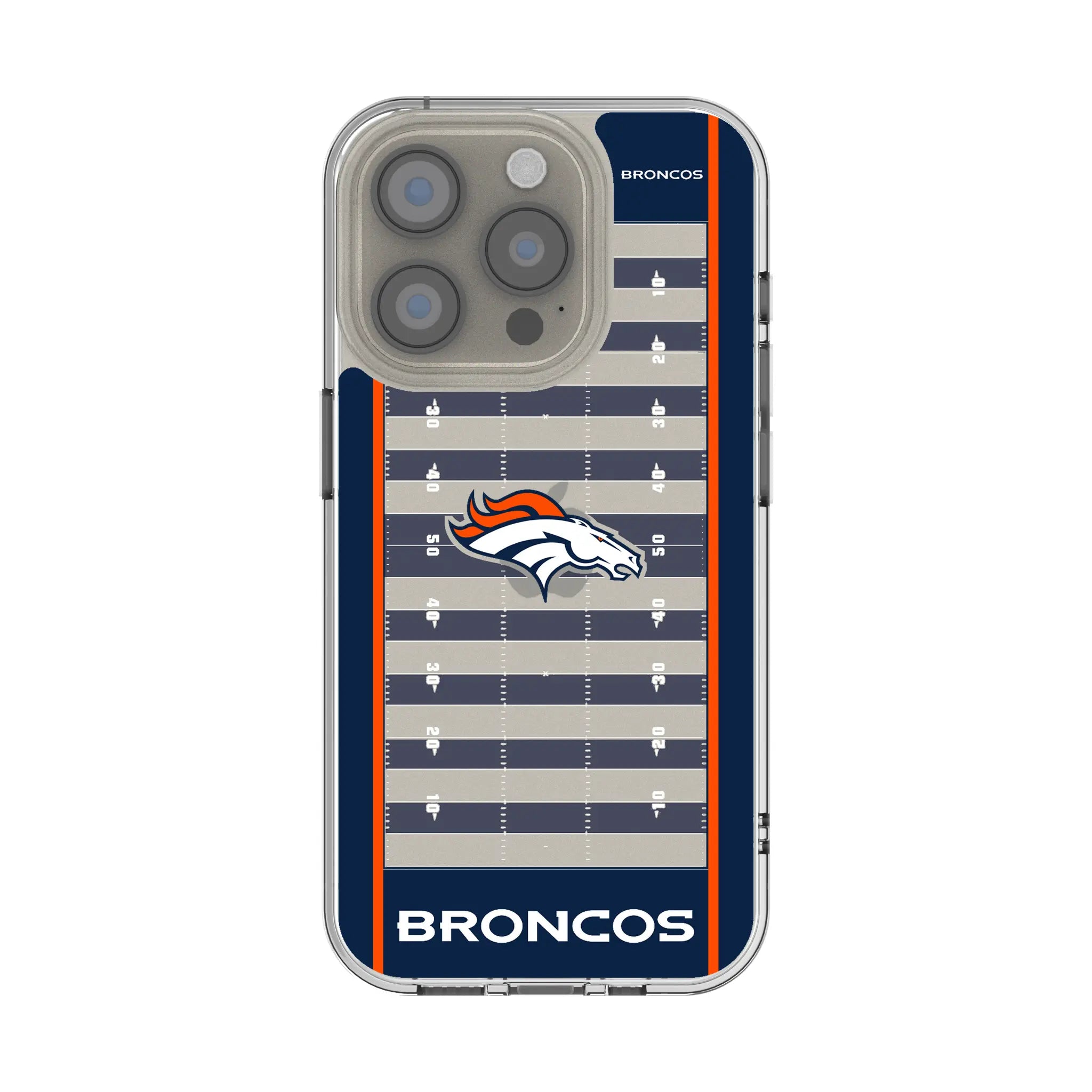 Denver Broncos Field Clear Phone Case for Apple iPhone