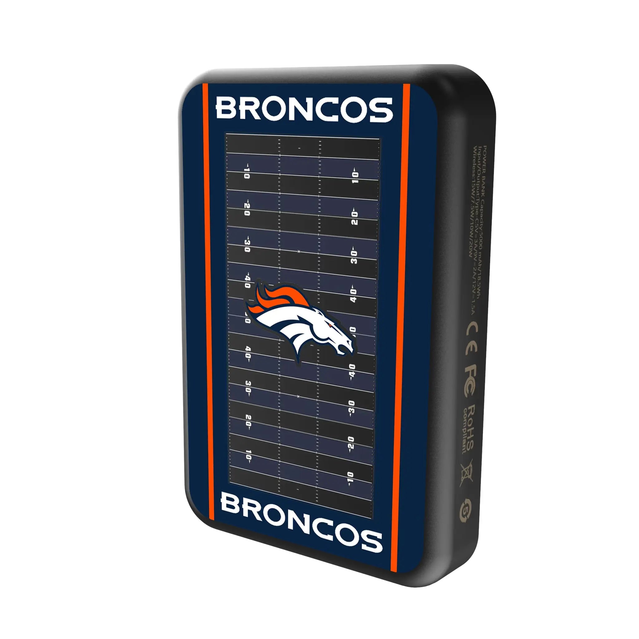 Denver Broncos Field Wireless Mag Power Bank