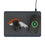 Denver Broncos Linen 15-Watt Wireless Charger and Mouse Pad