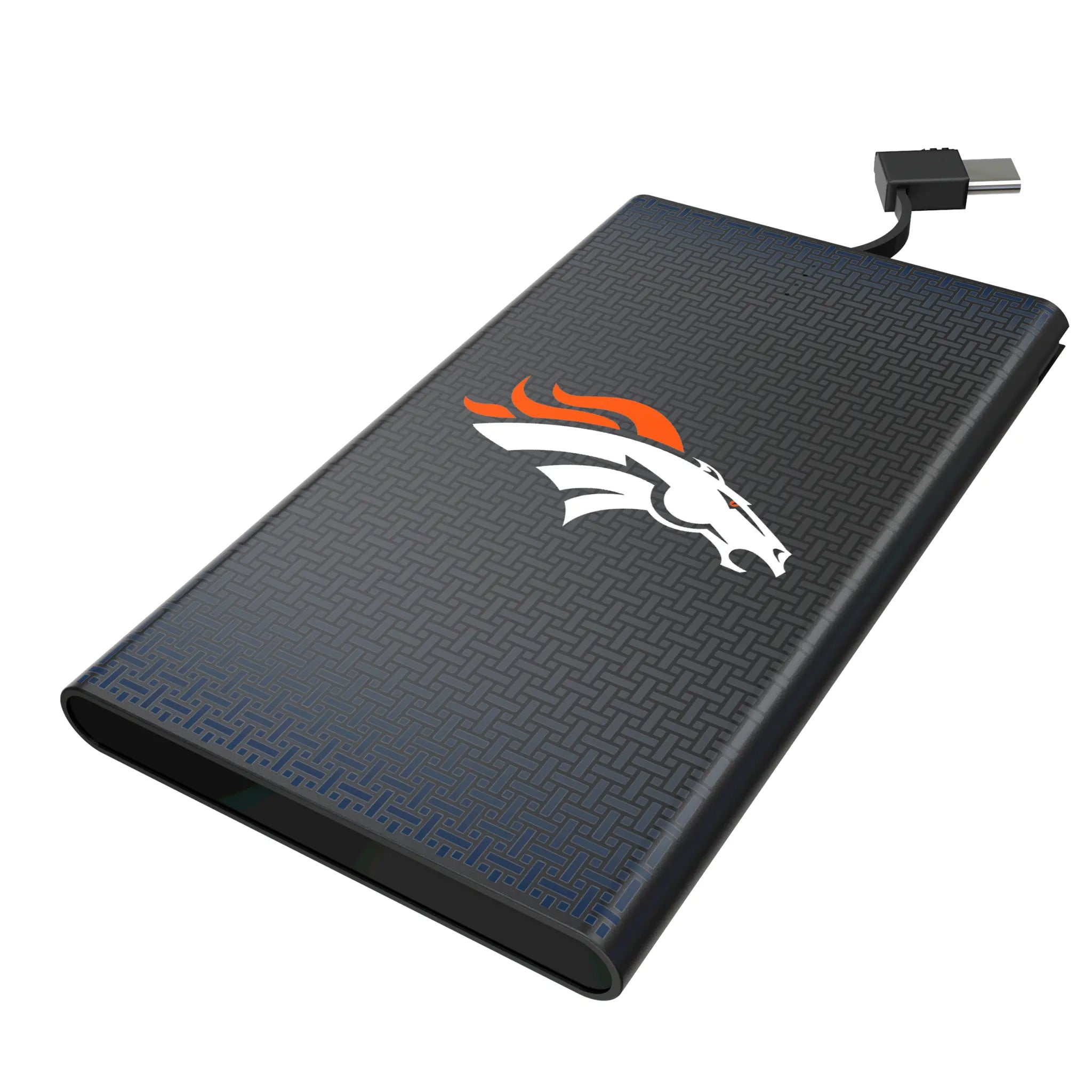 Denver Broncos Linen 5000mAh Flat Powerbank