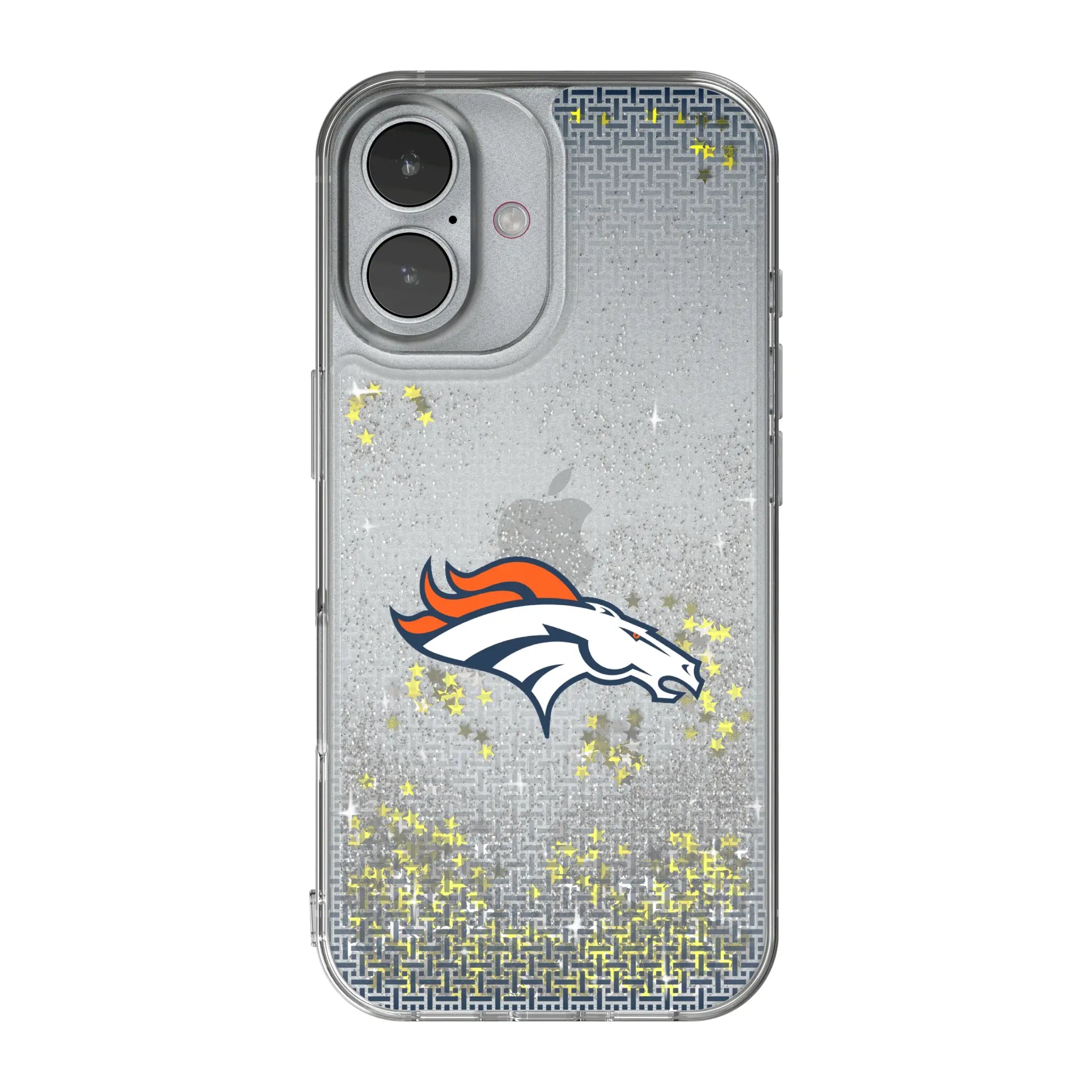 Denver Broncos Linen Glitter Phone Case