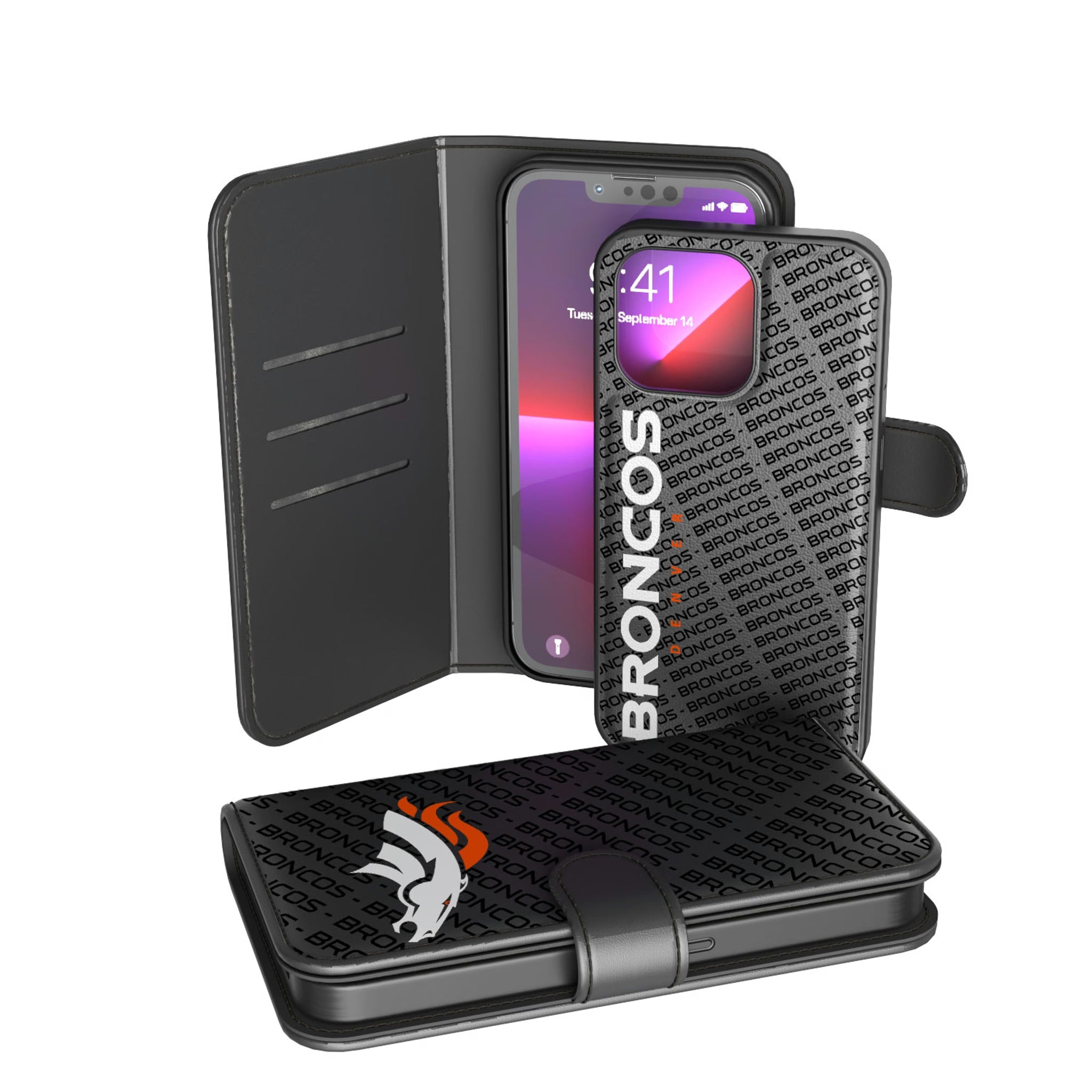 Denver Broncos Tilt Wallet Case - Sports Gifts, Sports Memorabilia, Sports Collectibles, Fan Shop