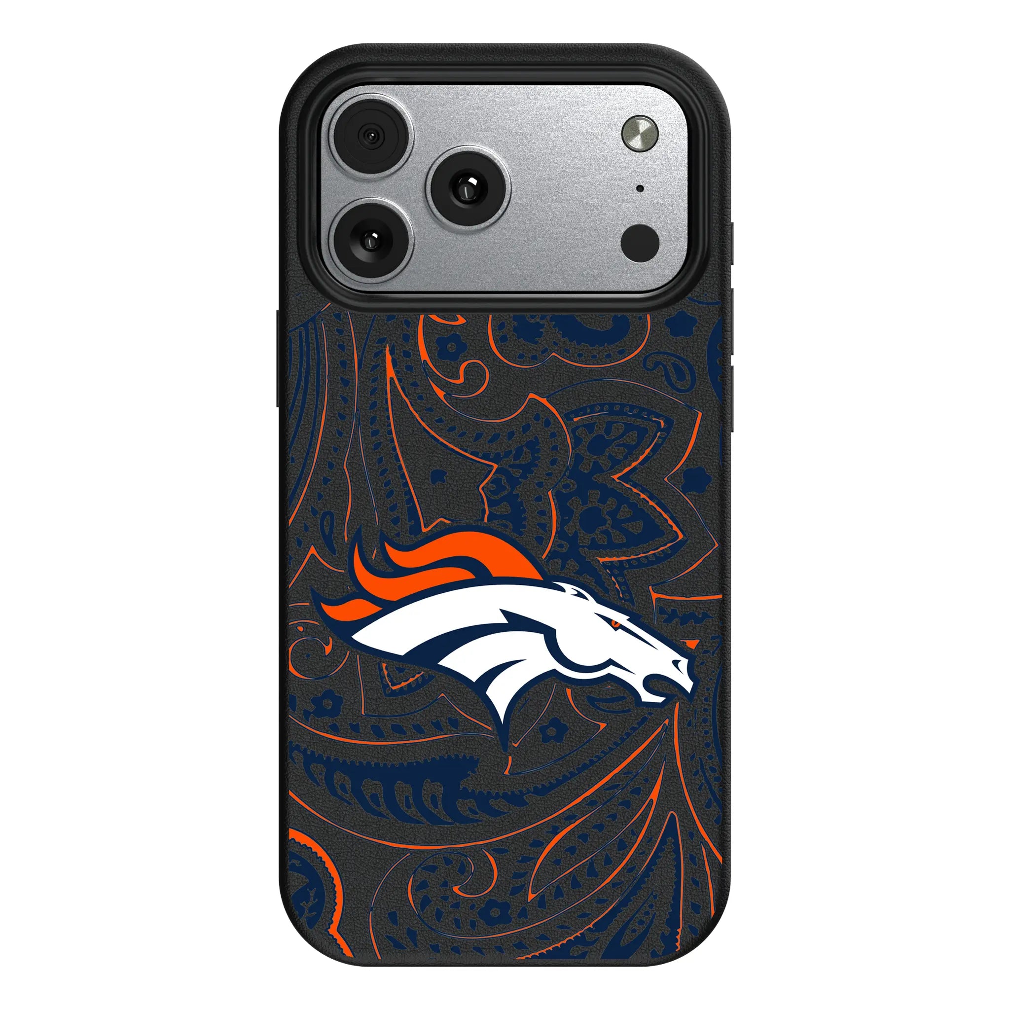 Denver Broncos Paisley MagSafe Compatible Phone Case for Apple iPhone