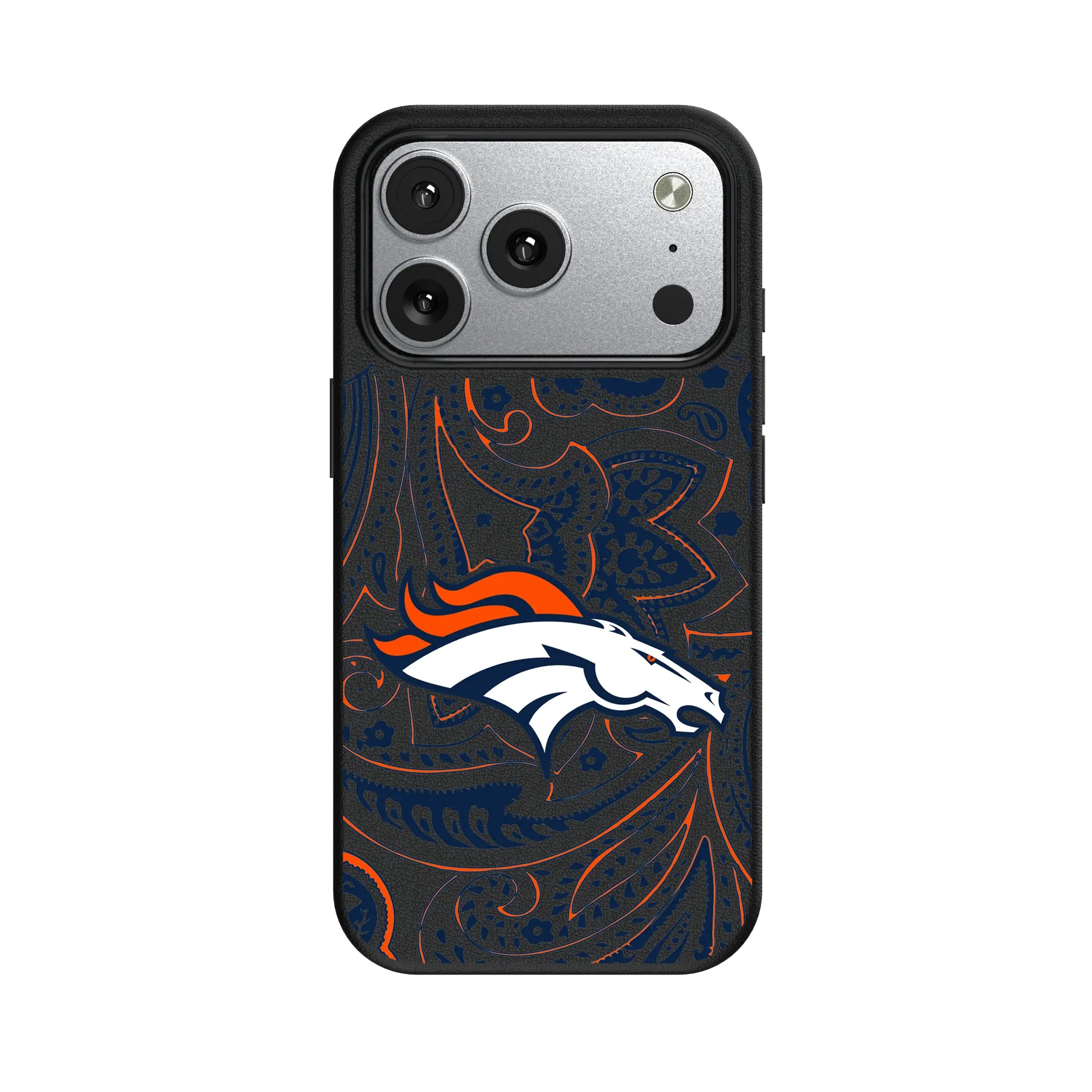 Denver Broncos Paisley MagSafe Compatible Phone Case for Apple iPhone