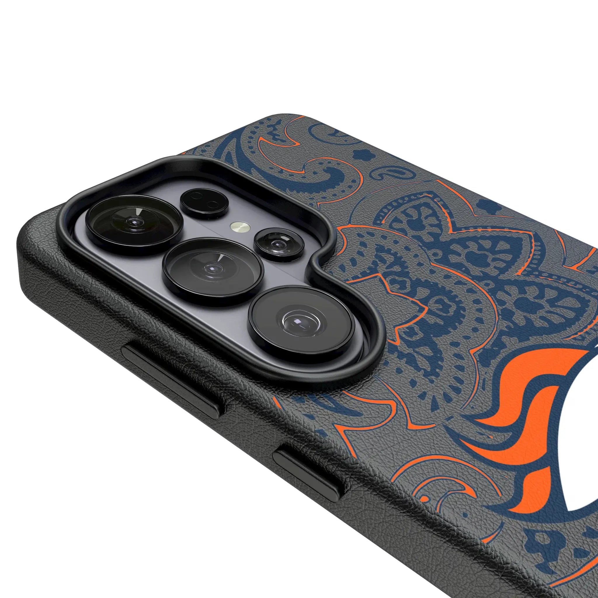 Denver Broncos Paisley MagSafe Compatible Phone Case for Samsung Galaxy