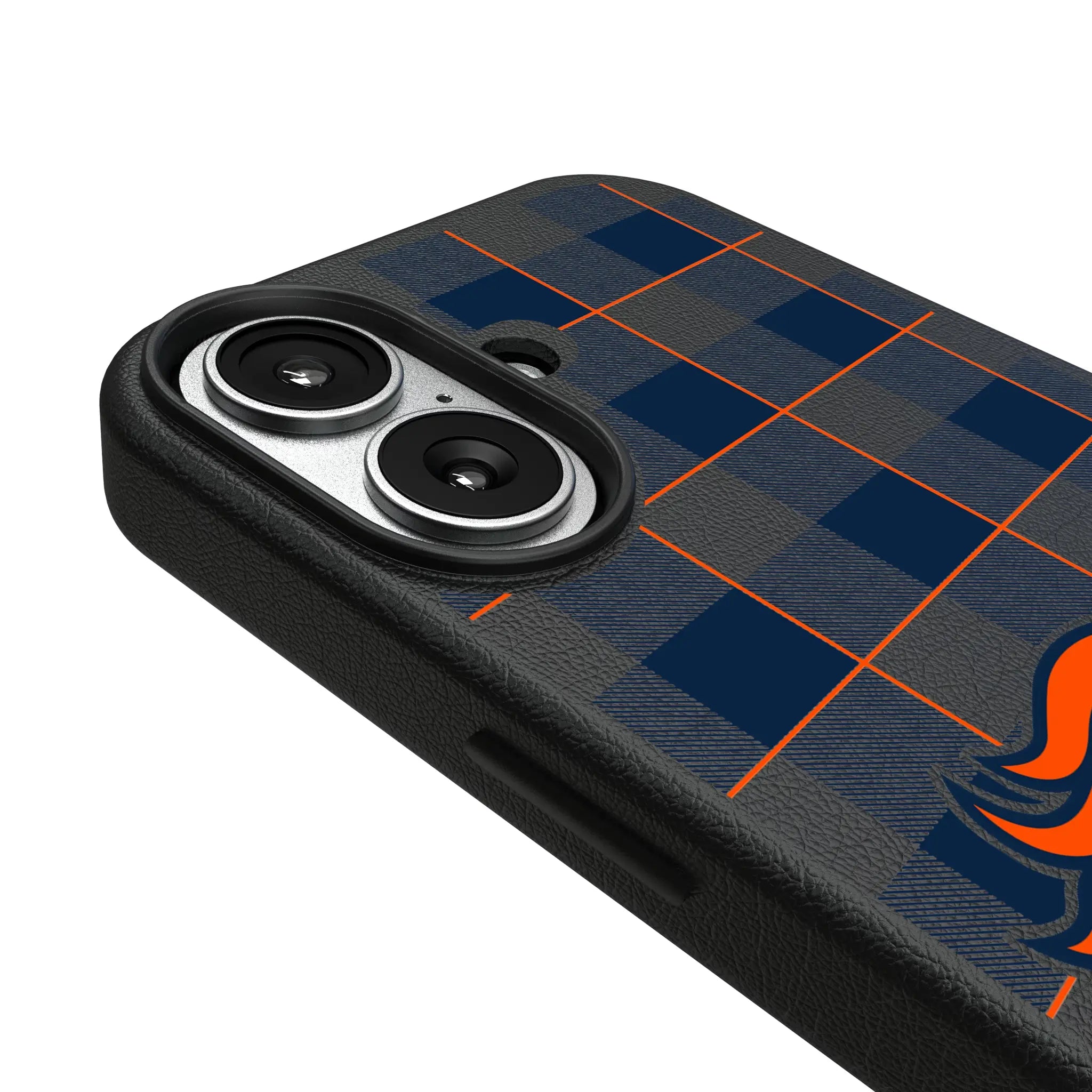 Denver Broncos Plaid MagSafe Compatible Phone Case for Apple iPhone
