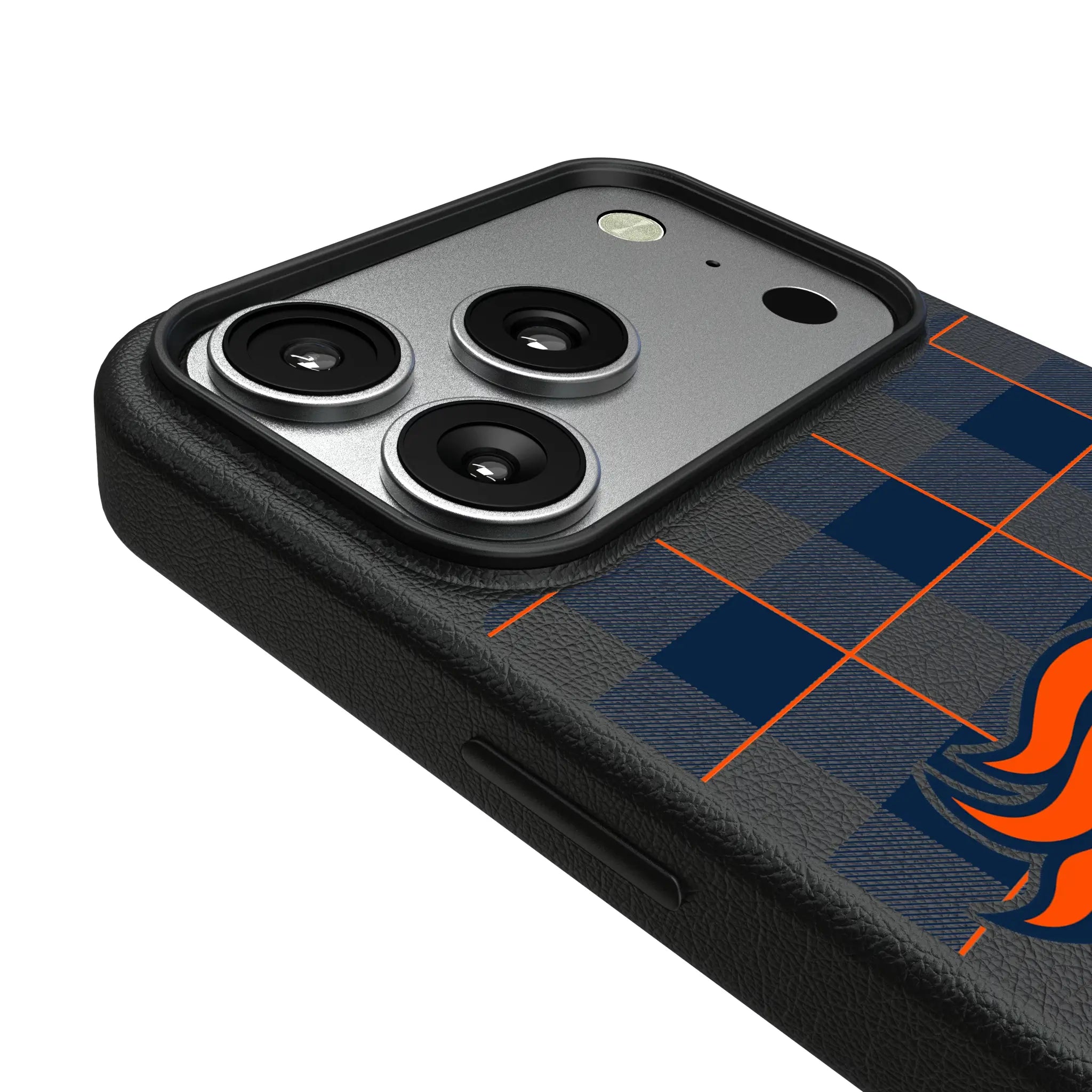 Denver Broncos Plaid MagSafe Compatible Phone Case for Apple iPhone