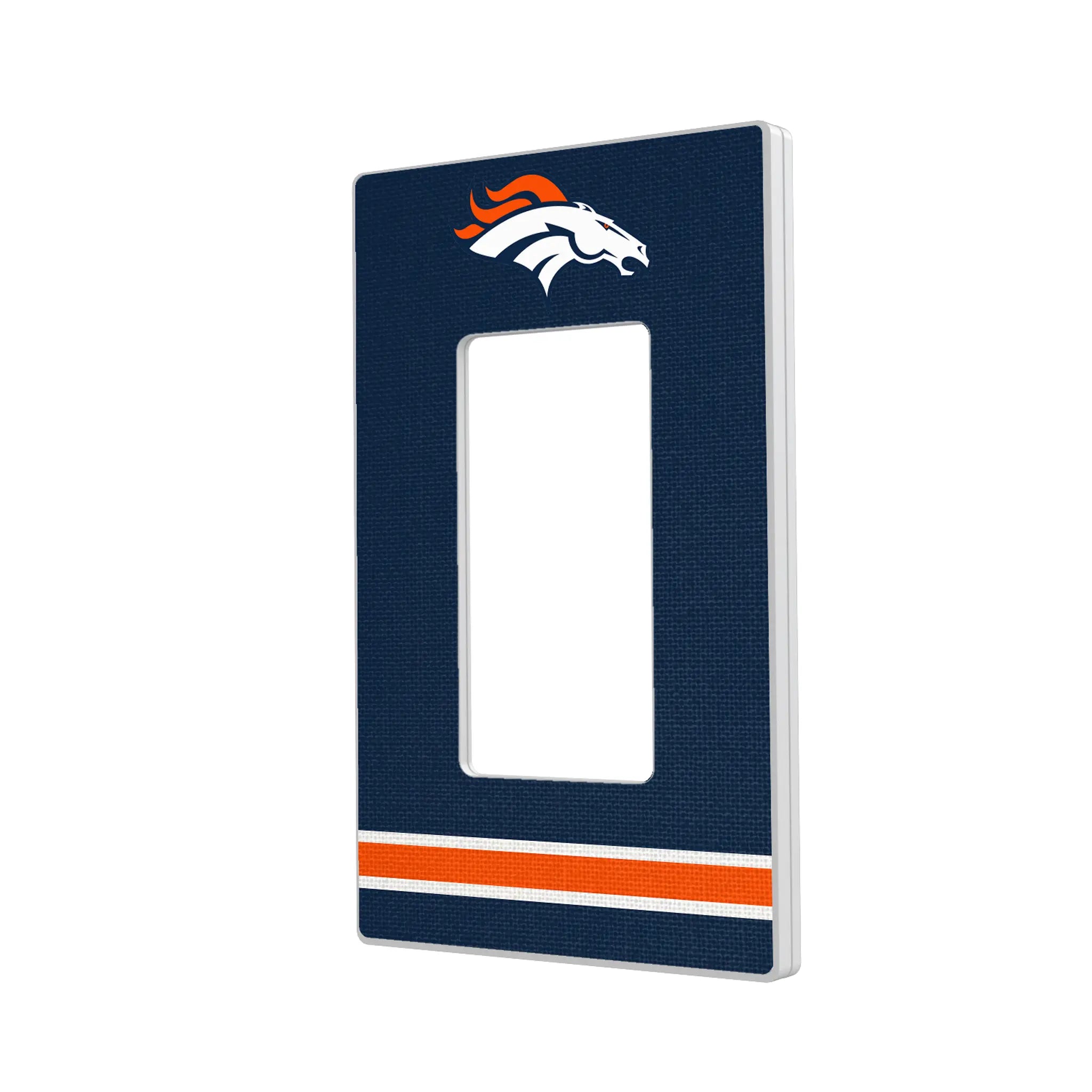 Denver Broncos Stripe Hidden-Screw Light Switch Plate