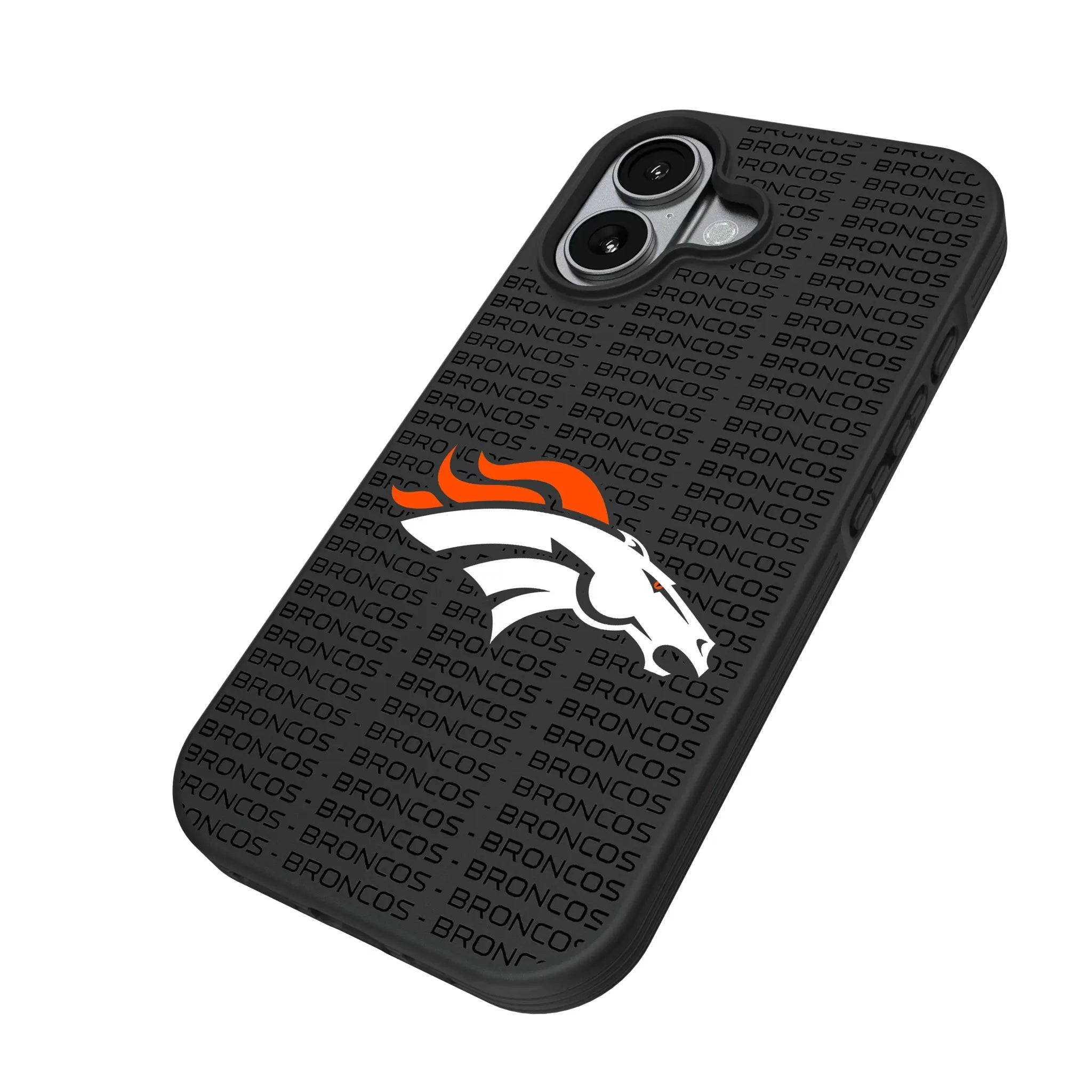 Denver Broncos Text Backdrop Bump Phone Case