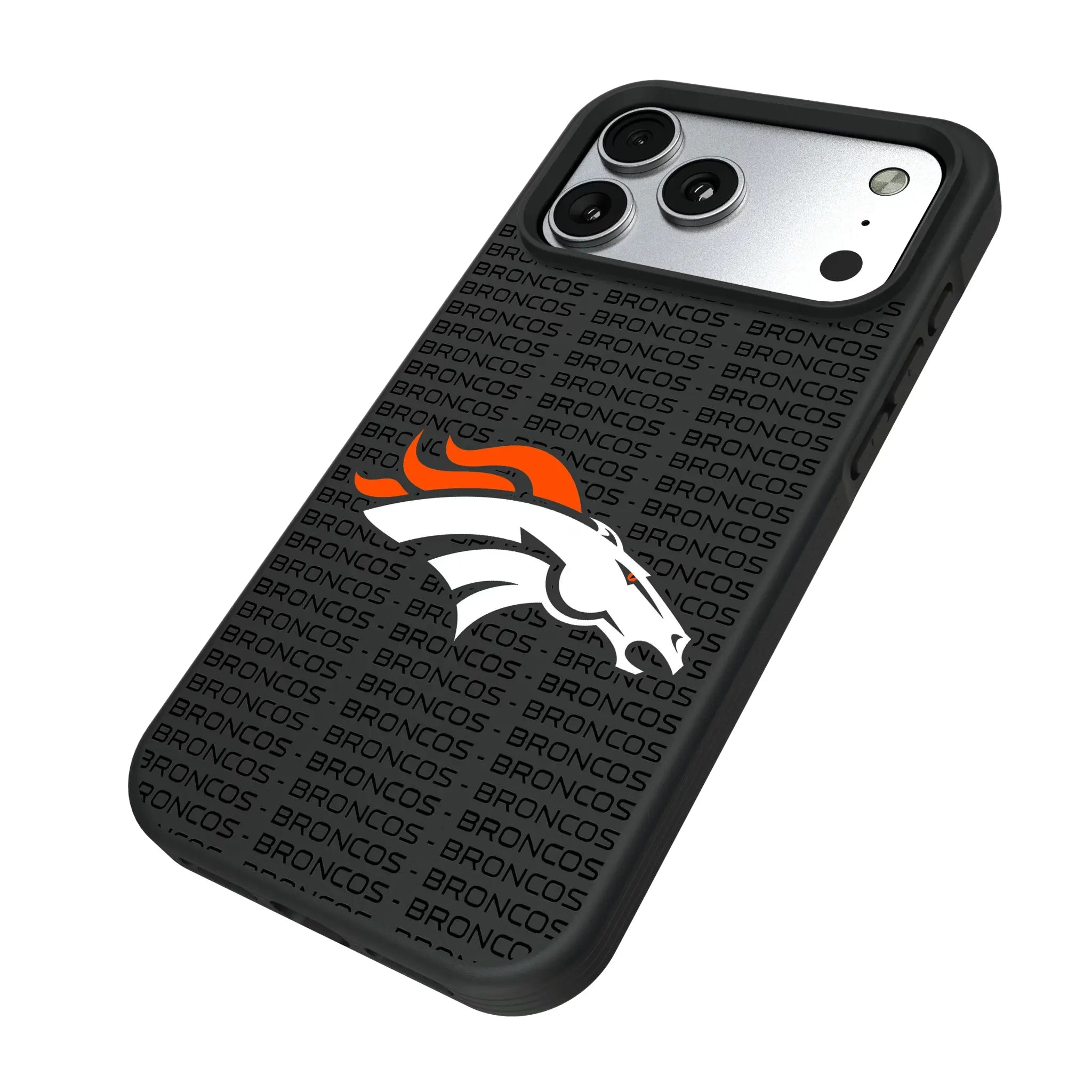 Denver Broncos Text Backdrop Bump Phone Case
