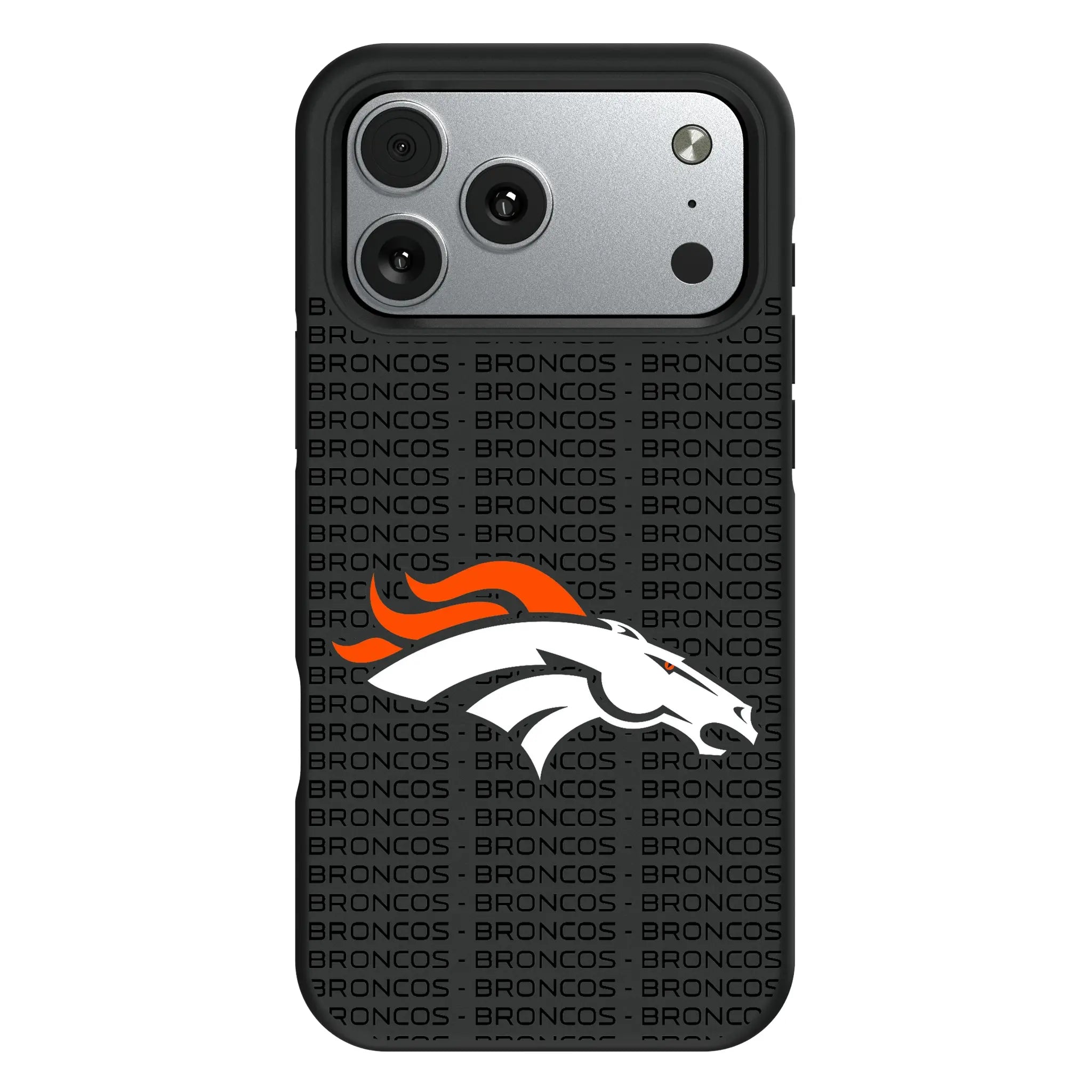 Denver Broncos Text Backdrop Bump Phone Case